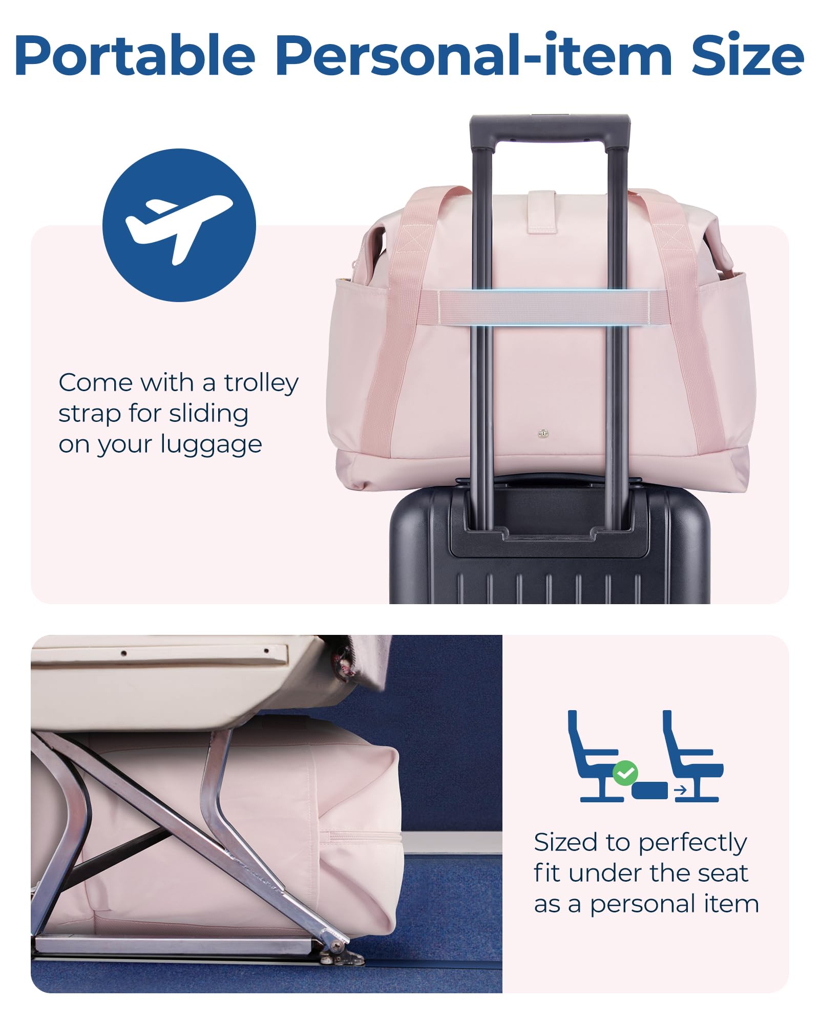 Foto 4 pulgar | Bolsa De Fin De Semana Bagsmart Para Spirit Airlines 23l Para Mujer - Venta Internacional.