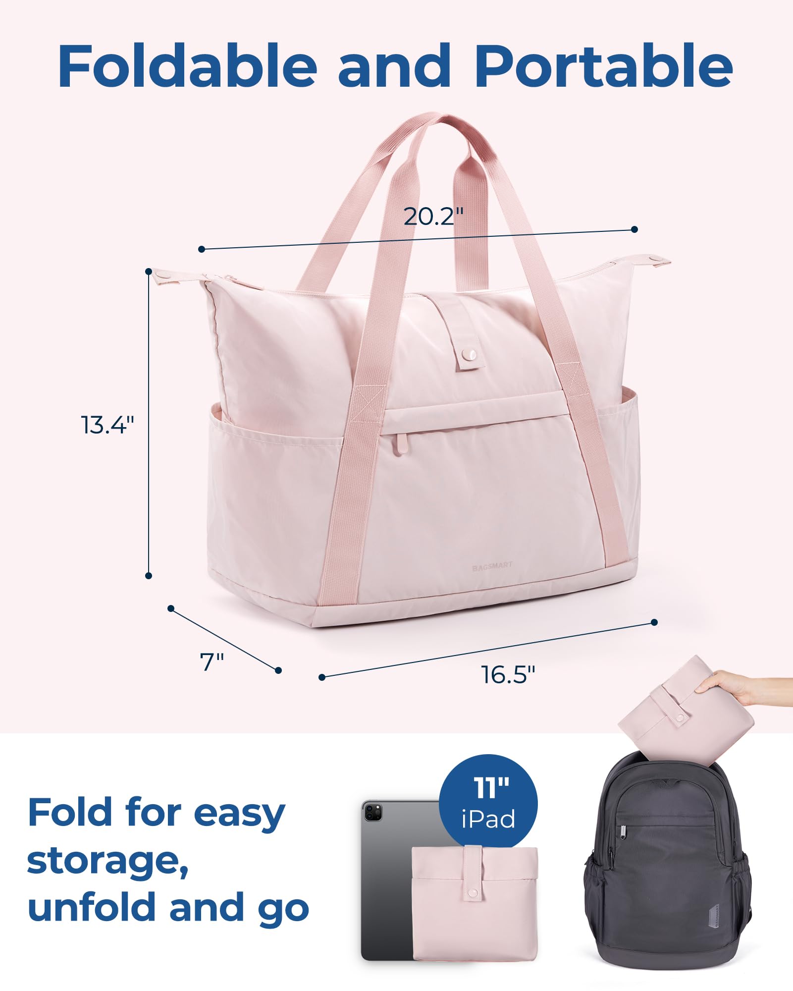Foto 7 pulgar | Bolsa De Fin De Semana Bagsmart Para Spirit Airlines 23l Para Mujer - Venta Internacional.