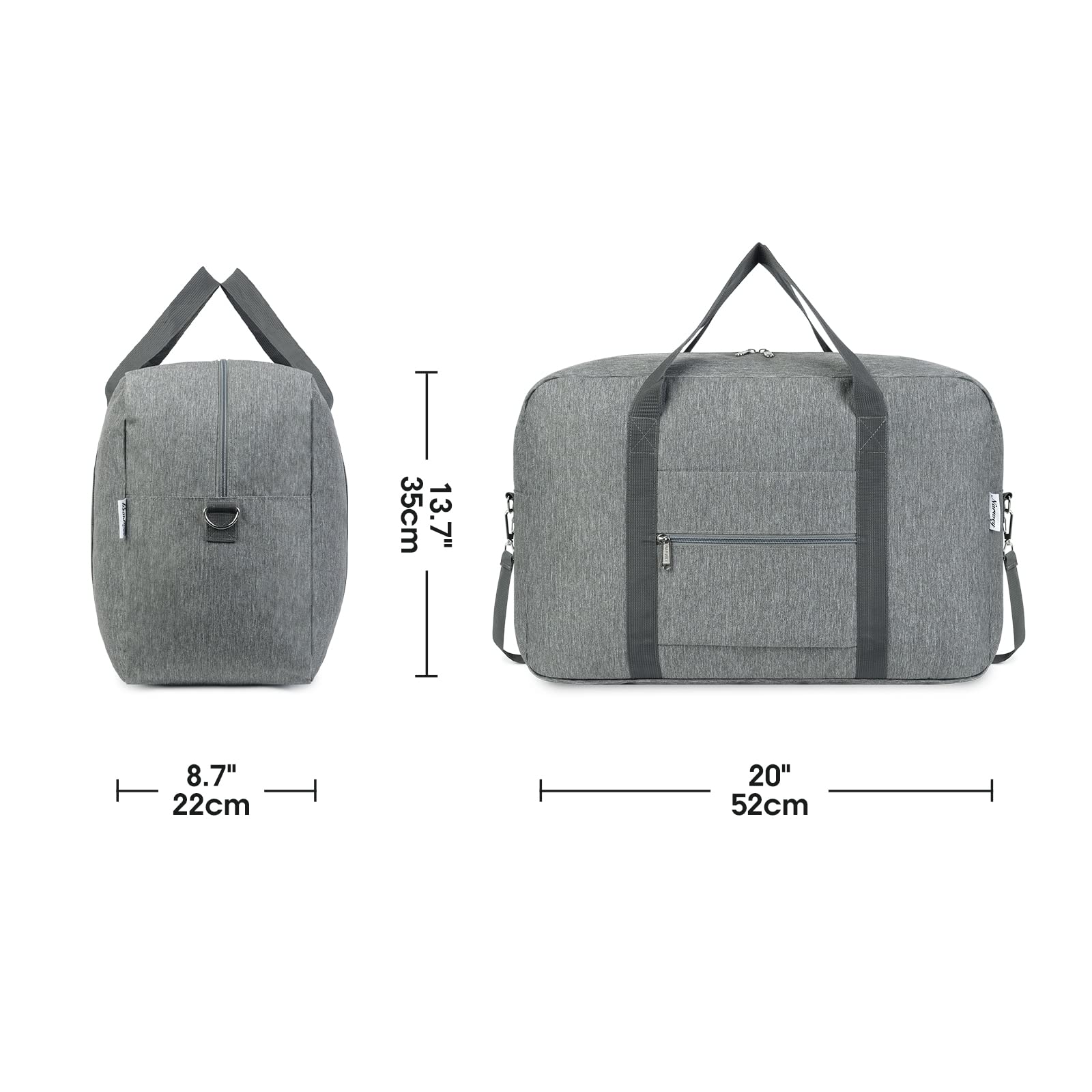 Foto 5 pulgar | Bolsa De Mano Plegable Narwey Para United Airlines 40l Gris - Venta Internacional.
