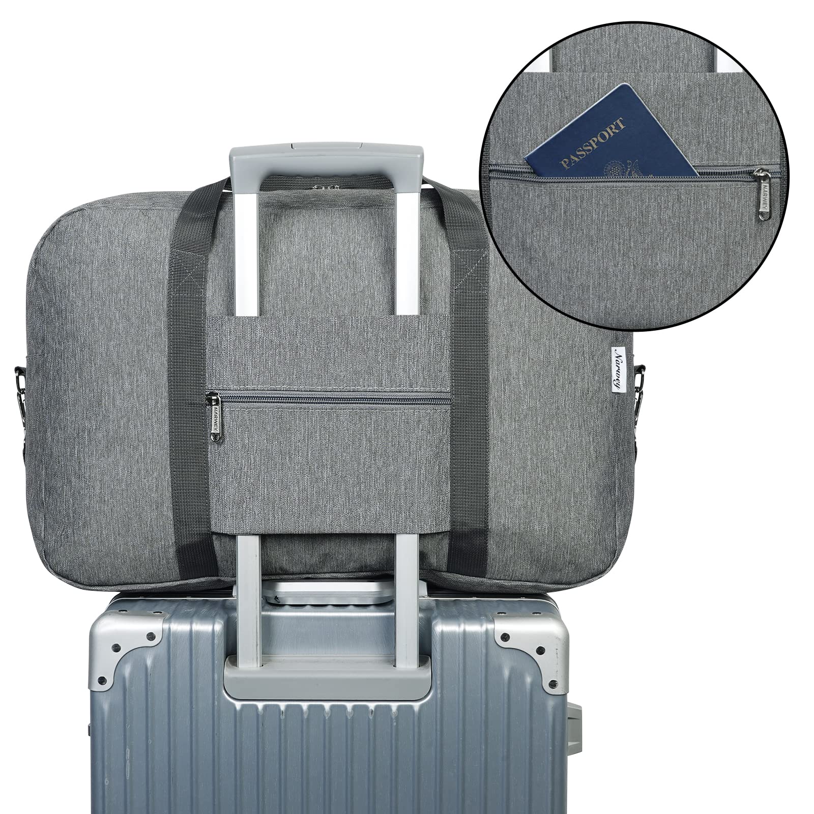 Foto 6 pulgar | Bolsa De Mano Plegable Narwey Para United Airlines 40l Gris - Venta Internacional.