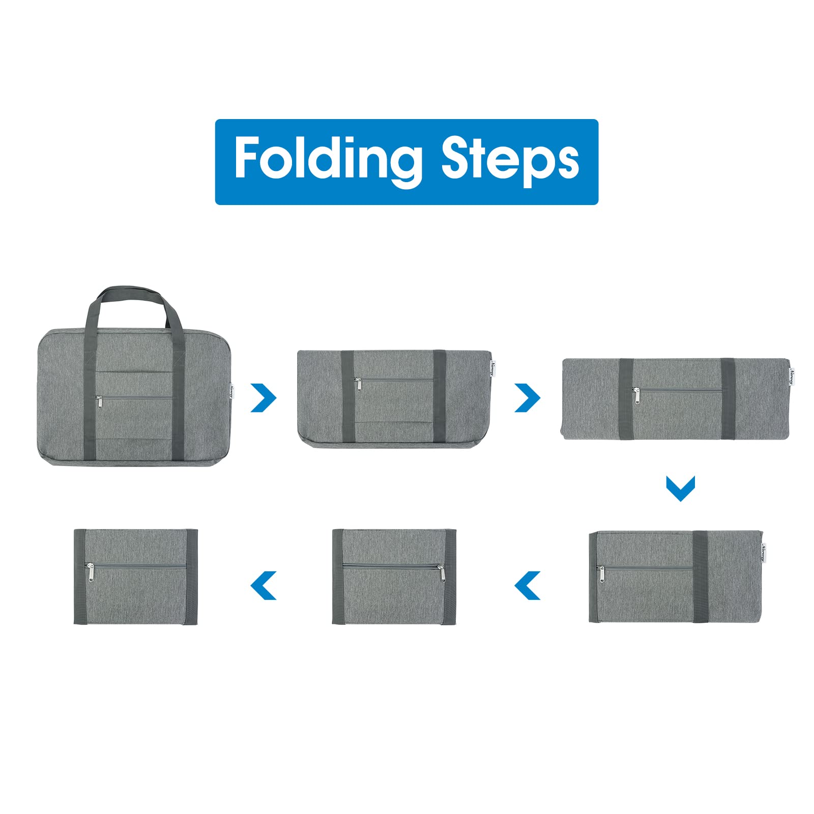 Foto 7 pulgar | Bolsa De Mano Plegable Narwey Para United Airlines 40l Gris - Venta Internacional.