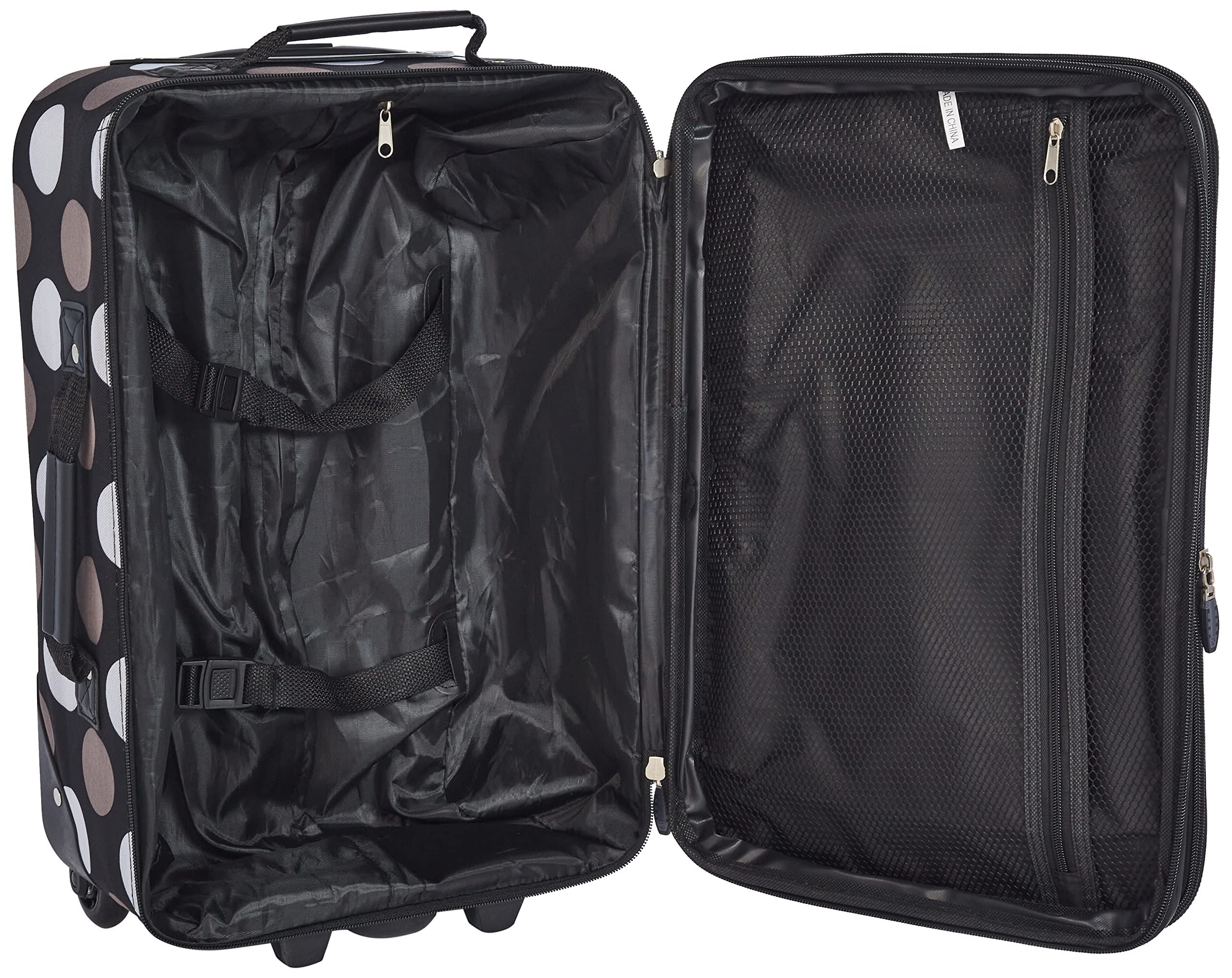 Foto 5 | Juego De Equipaje Rockland Fashion Softside Upright De 2 Piezas Negro - Venta Internacional.