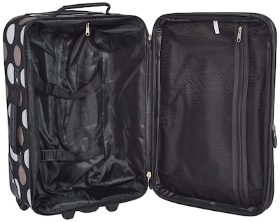 Foto 5 | Juego De Equipaje Rockland Fashion Softside Upright De 2 Piezas Negro - Venta Internacional.