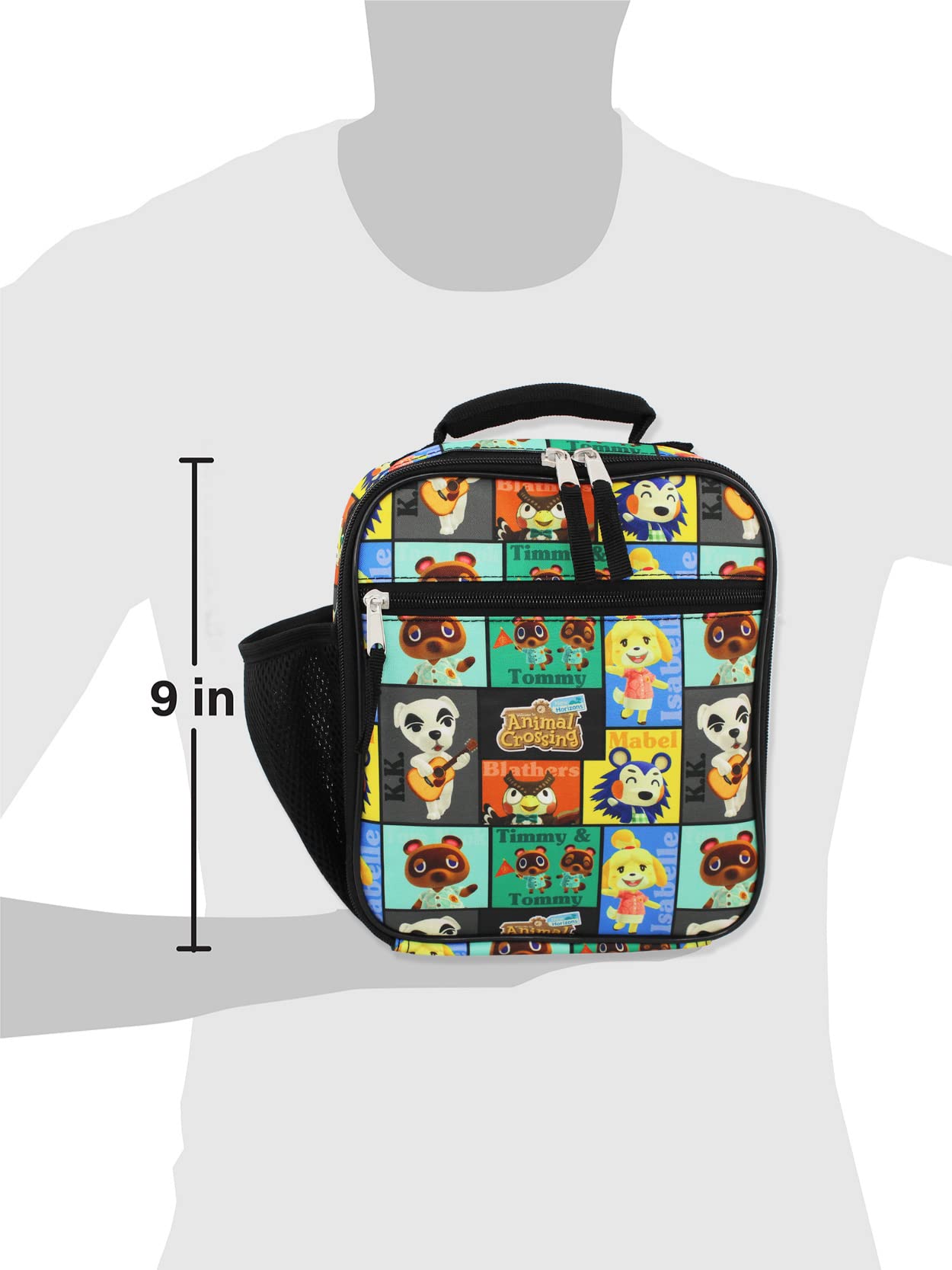 Foto 4 pulgar | Fiambrera Nintendo Animal Crossing Kids Con Aislamiento Negro - Venta Internacional.