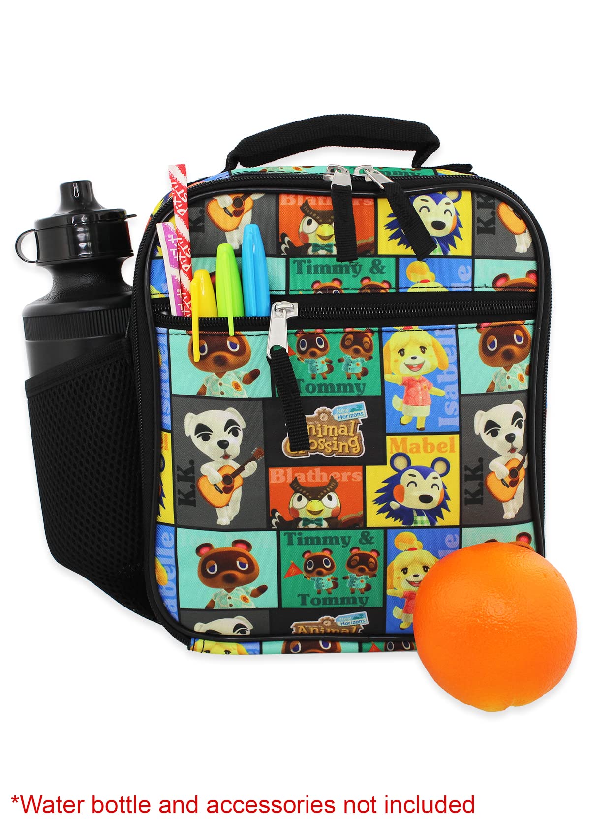 Foto 6 pulgar | Fiambrera Nintendo Animal Crossing Kids Con Aislamiento Negro - Venta Internacional.