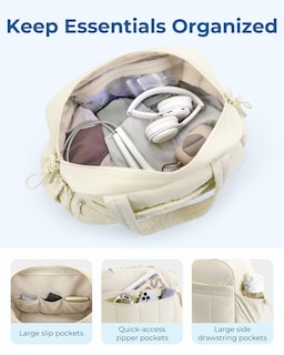 Foto 3 | Bolsa De Gimnasio Bagsmart Duffle Para Mujer, De Viaje, Resistente Al Agua - Venta Internacional.