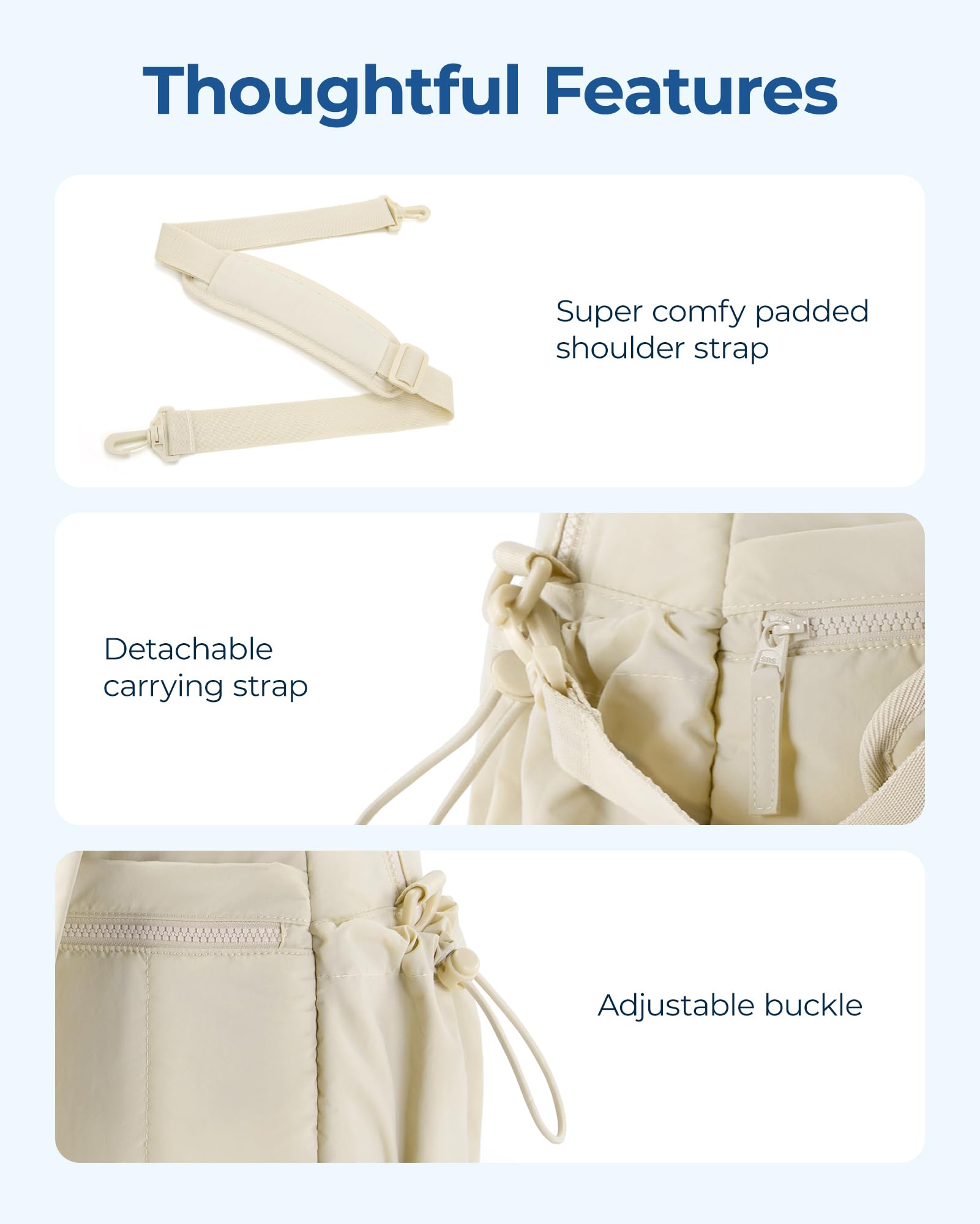 Foto 8 pulgar | Bolsa De Gimnasio Bagsmart Duffle Para Mujer, De Viaje, Resistente Al Agua - Venta Internacional.