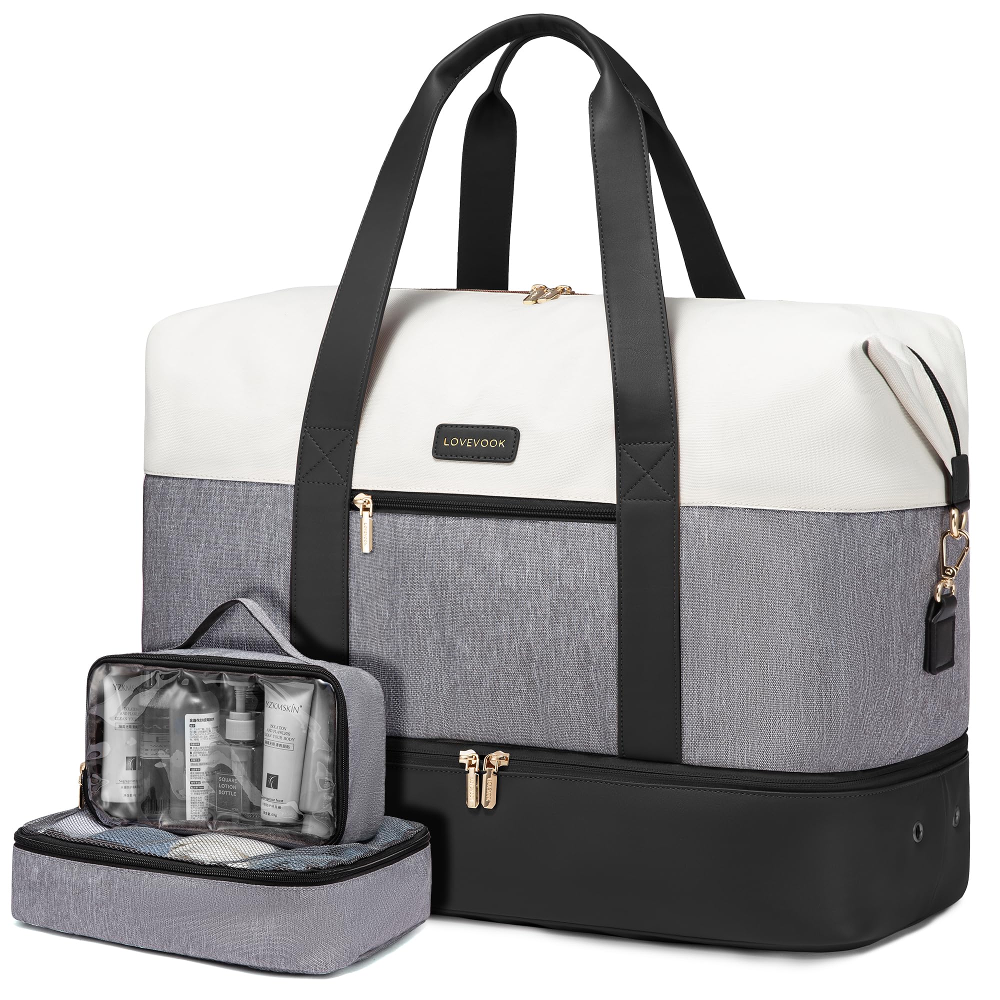 Foto 2 pulgar | Bolsa De Viaje Lovevook Weekender Con 2 Cubos De Embalaje De 46 L - Venta Internacional.