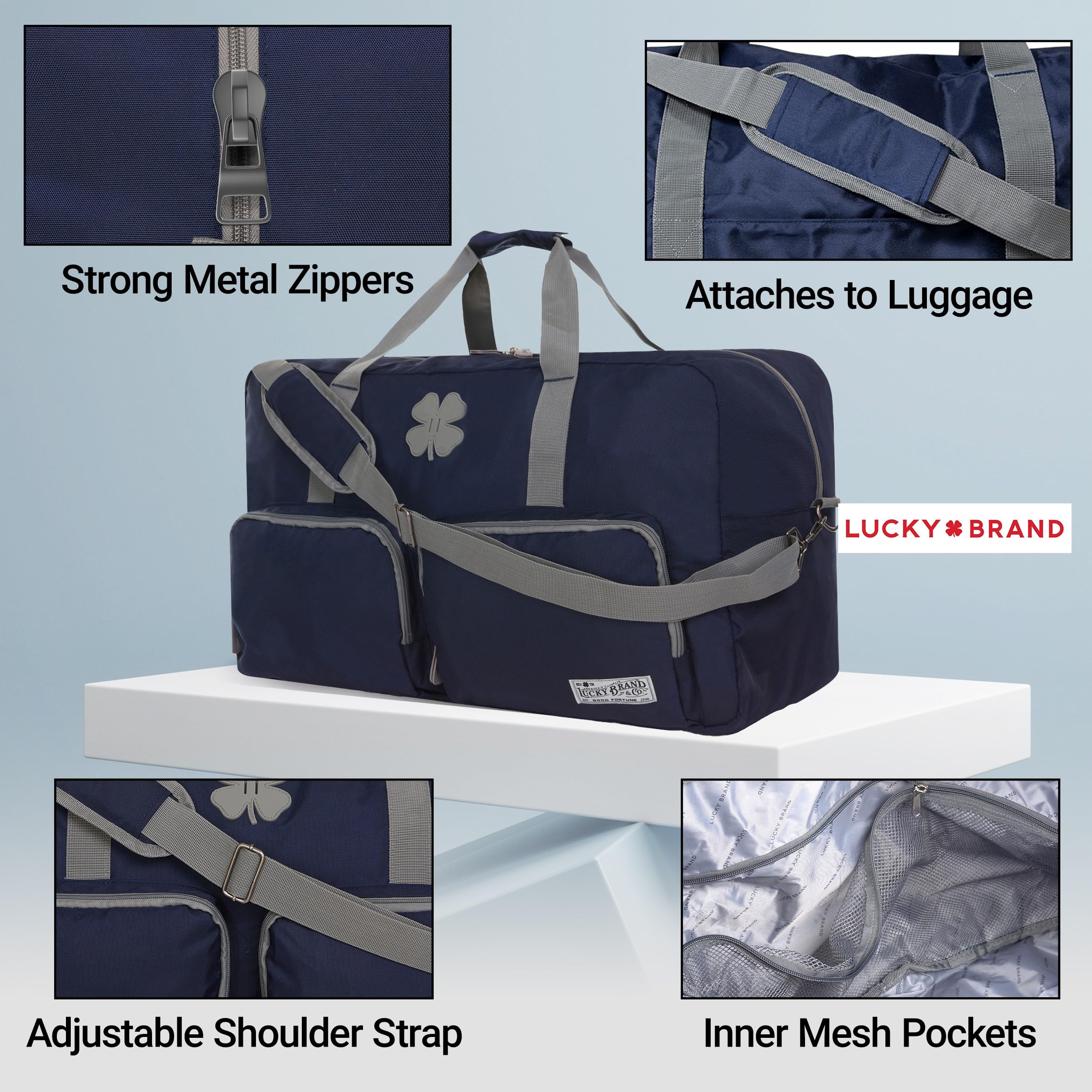Foto 5 pulgar | Bolsa De Deporte Lucky Travel, 115 L, Plegable, Azul Marino, 30 X 36 X 43 Cm - Venta Internacional.