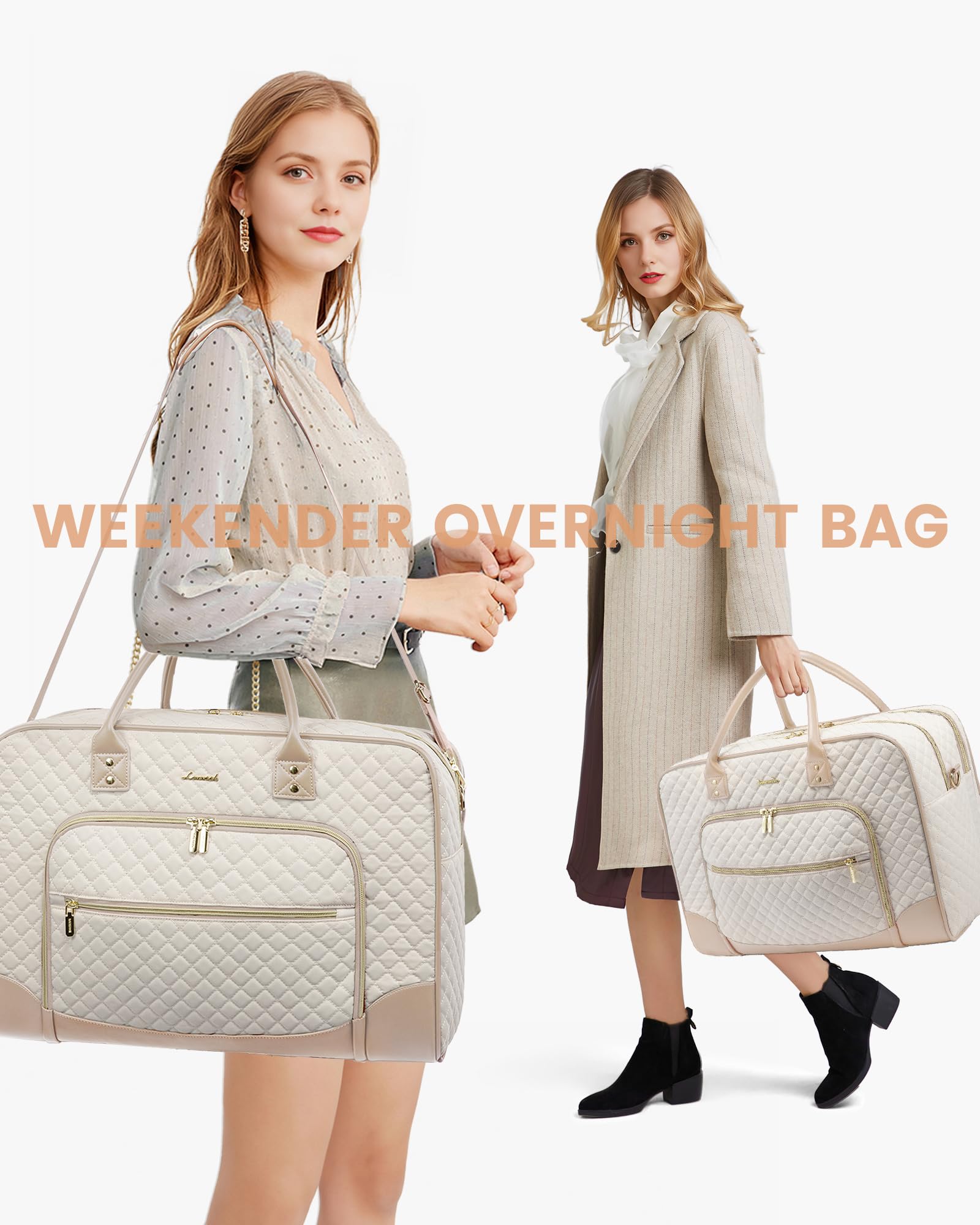 Foto 8 pulgar | Bolso De Fin De Semana Lovevook Para Mujer Con Compartimento Para Portátil, Juego De 4 Piezas - Venta Internacional.