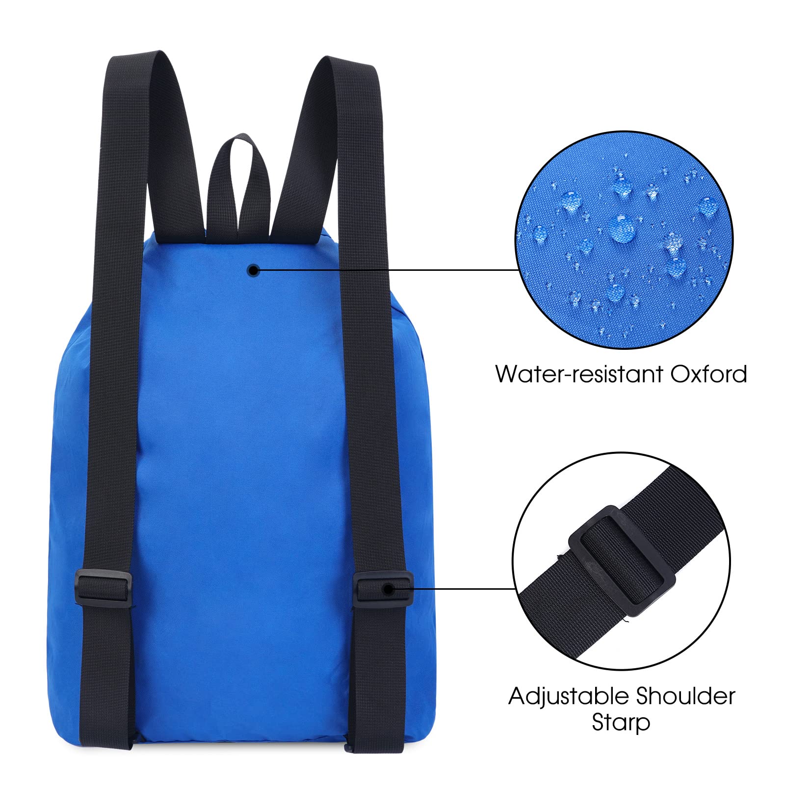 Foto 6 | Bolsa De Natación Wandf Mochila De Malla Con Cordón Para Nadar, Color Azul Marino - Venta Internacional.