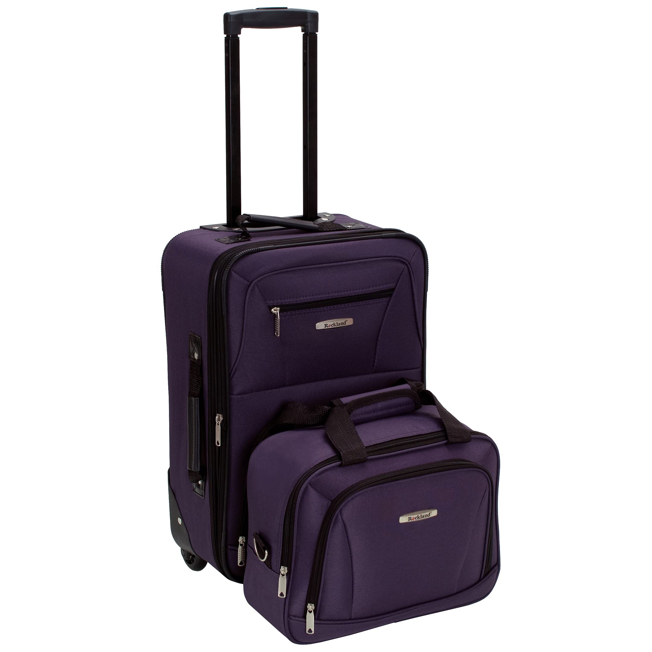 Foto 2 pulgar | Set De Equipaje Rockland Fashion Expandible Softside, Morado, 2 Piezas - Venta Internacional.