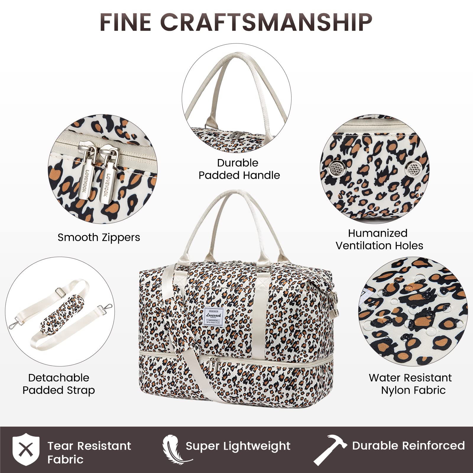 Foto 8 pulgar | Bolsa De Viaje Lovevook Para Mujer Con Compartimento Para Zapatos - Venta Internacional.