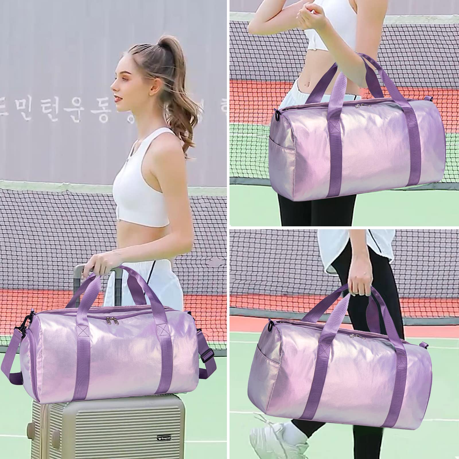 Foto 3 pulgar | Bolsa Deportiva Ledaou, Impermeable, Para Mujer, De Gimnasio, Color Morado - Venta Internacional.