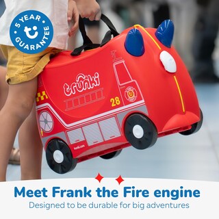 Foto 5 | Maleta Para Niños Trunki Ride-on Tow-along Equipaje Frank Fire Truck - Venta Internacional.