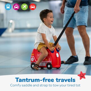 Foto 6 | Maleta Para Niños Trunki Ride-on Tow-along Equipaje Frank Fire Truck - Venta Internacional.