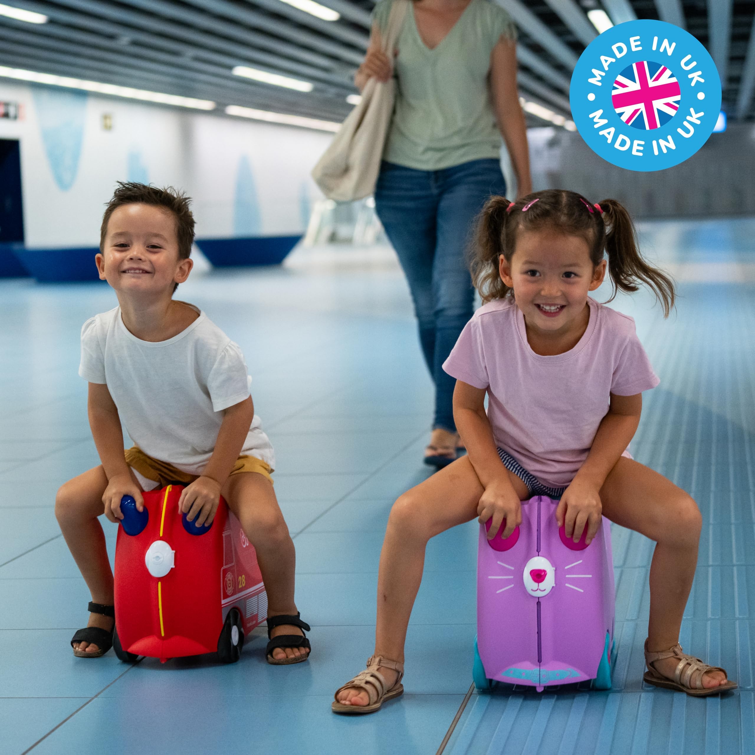 Foto 8 pulgar | Maleta Para Niños Trunki Ride-on Tow-along Equipaje Frank Fire Truck - Venta Internacional.