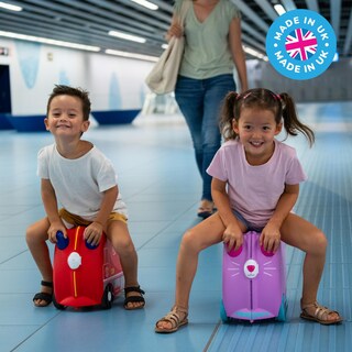 Foto 7 | Maleta Para Niños Trunki Ride-on Tow-along Equipaje Frank Fire Truck - Venta Internacional.