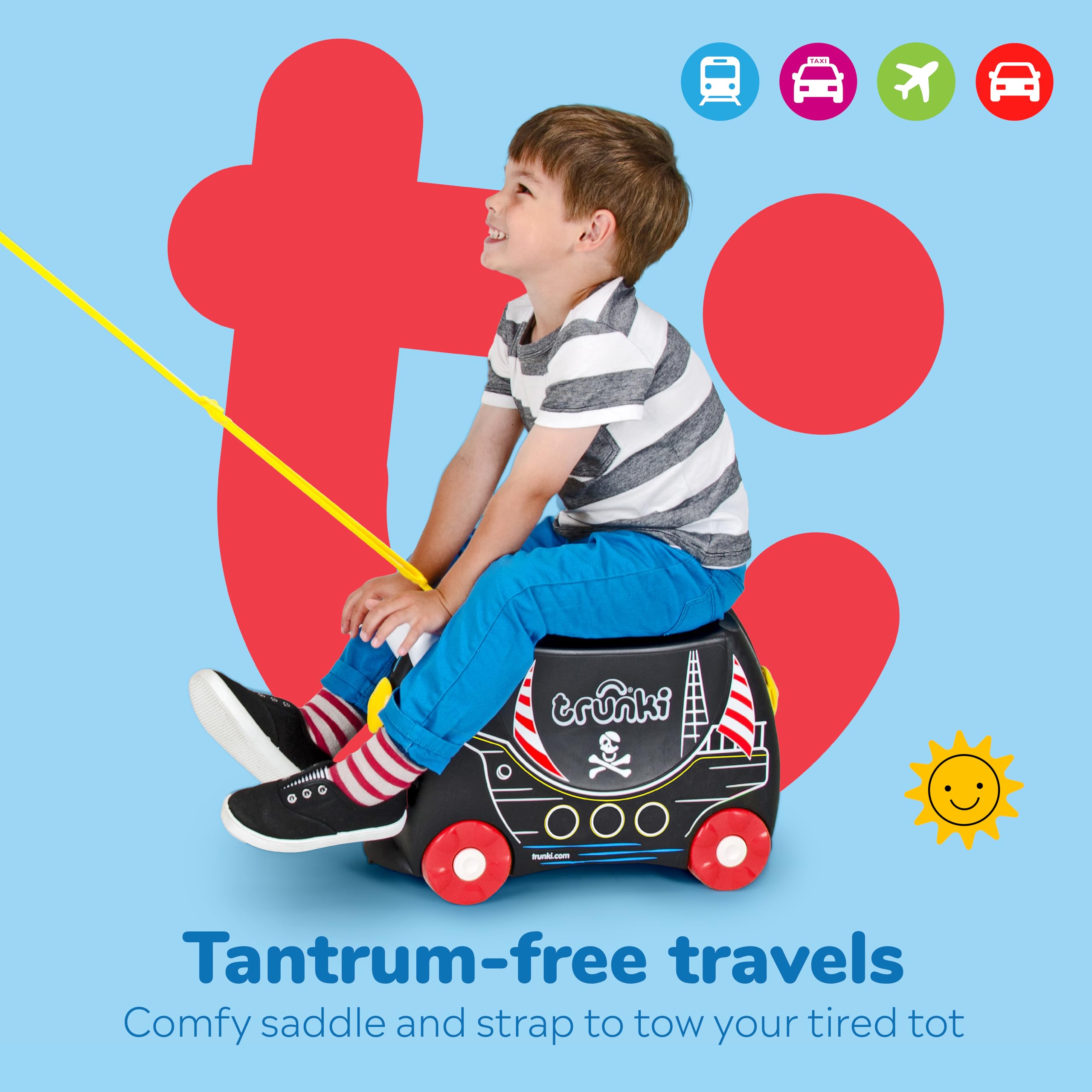Foto 7 pulgar | Maleta Infantil Trunki Ride-on Pedro Pirate Ship Negra 18l - Venta Internacional.