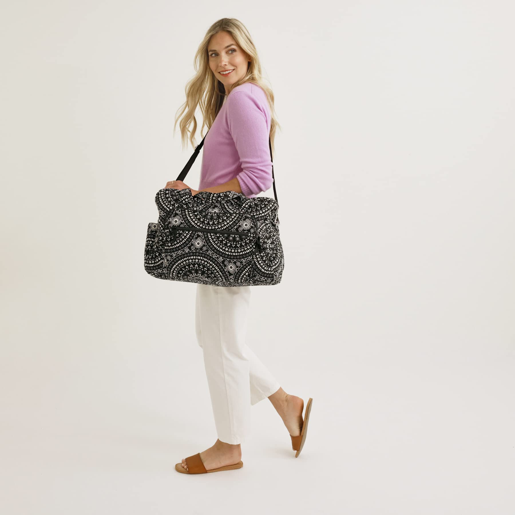 Foto 7 pulgar | Bolsa De Viaje Vera Bradley Weekender True Navy Cotton Para Mujer - Venta Internacional.