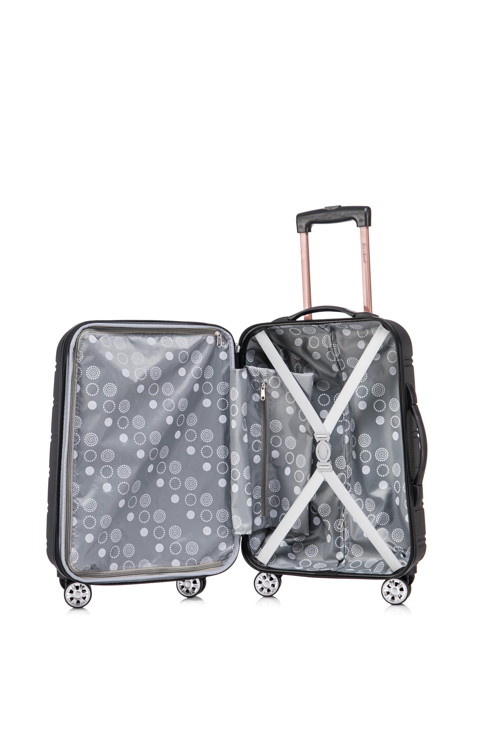 Foto 3 pulgar | Juego De 2 Piezas Luggage Rockland Melbourne Hardside, Expandible, Negro - Venta Internacional.