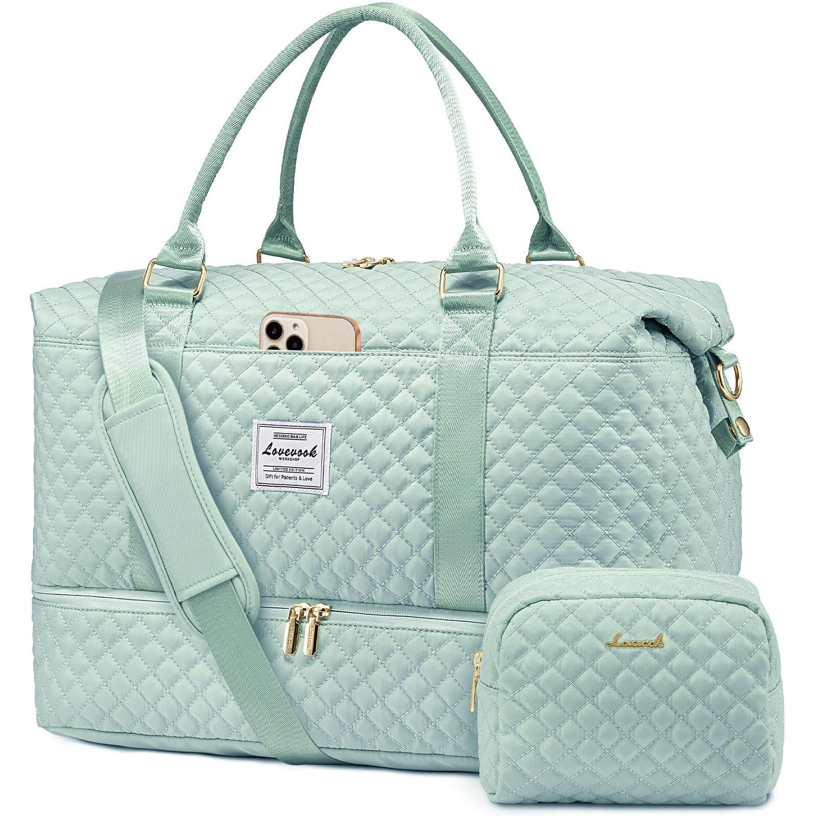 Foto 1 | Bolsa De Viaje Lovevook Para Mujer Con Compartimento Para Zapatos - Venta Internacional.