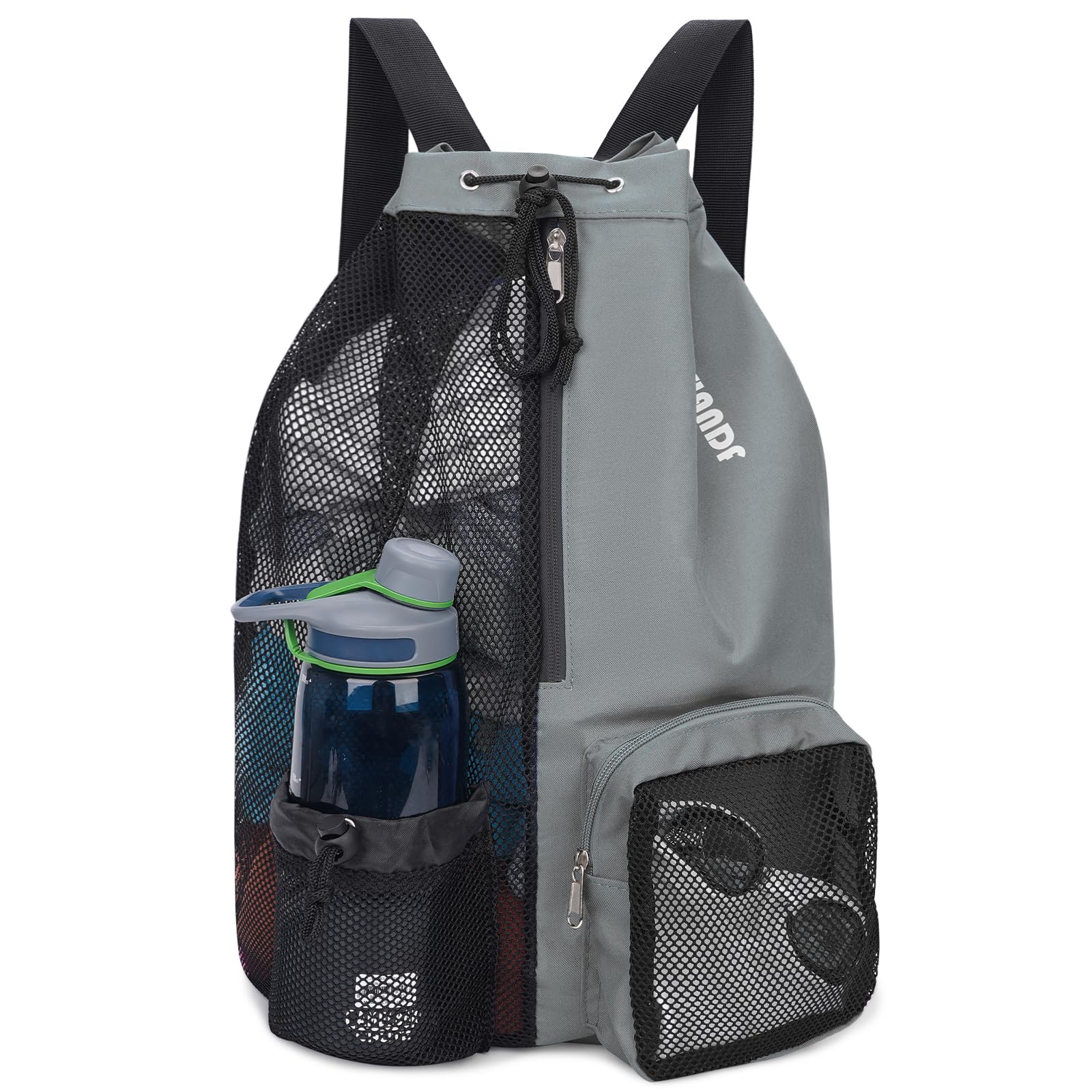 Foto 2 pulgar | Bolsa De Natación Wandf Mochila De Malla Con Cordón Impermeable (gris) - Venta Internacional.