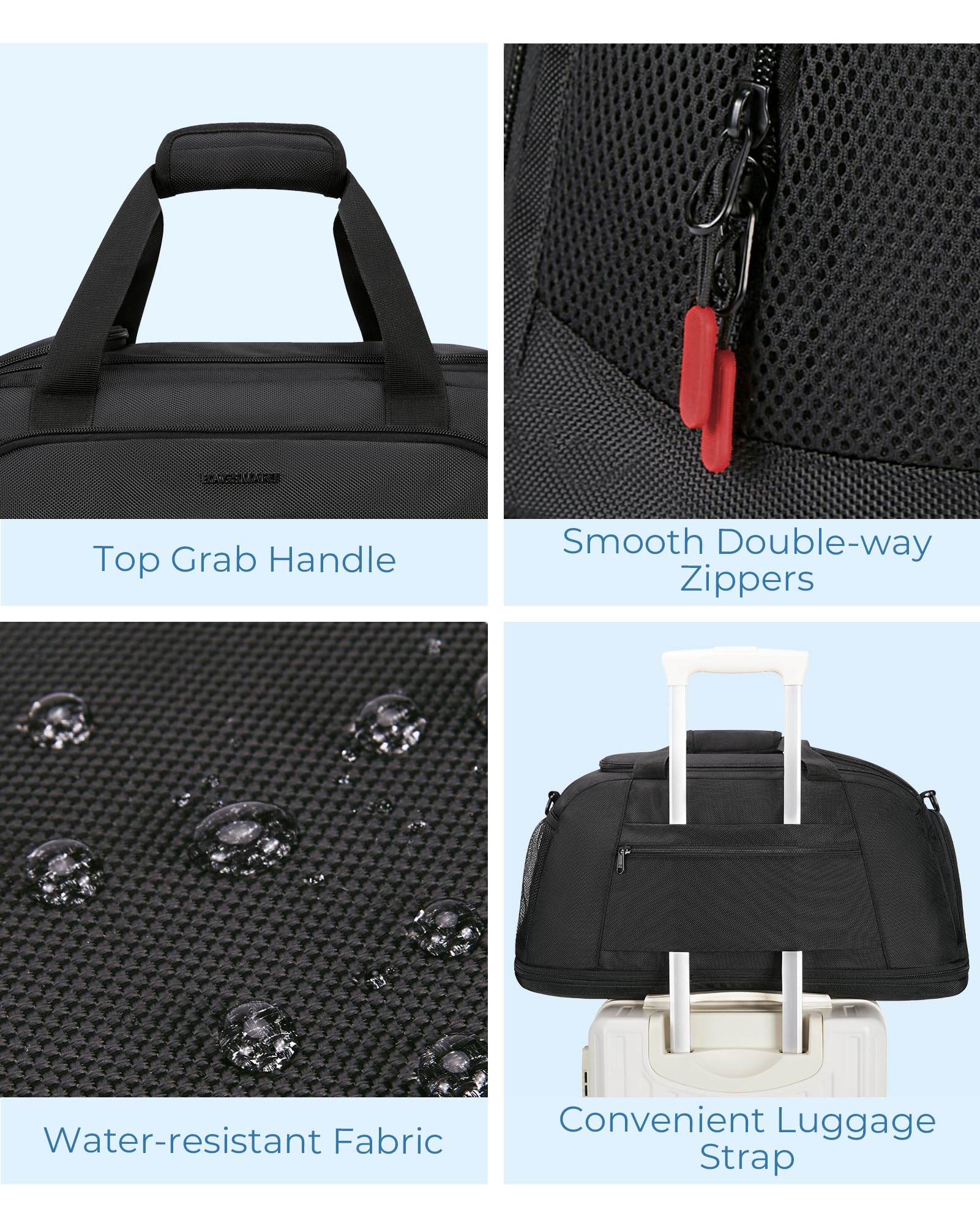 Foto 5 | Bolsa De Gimnasio Bagsmart, Expandible, De Viaje, Impermeable Para Hombres Y Mujeres - Venta Internacional.