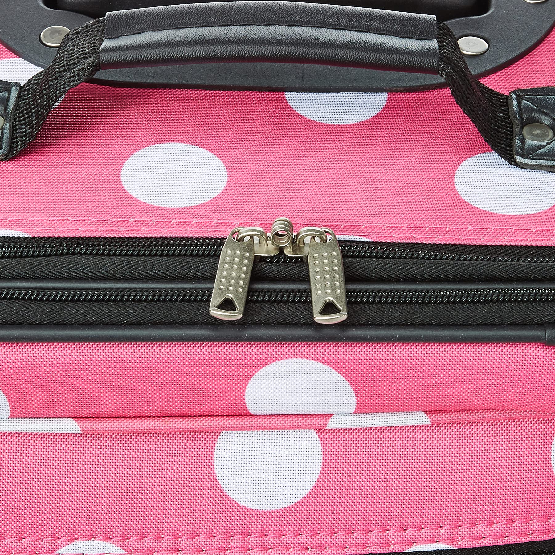 Foto 5 pulgar | Juego De Equipaje Rockland Fashion Softside Upright Pink Dots, 2 Piezas - Venta Internacional.