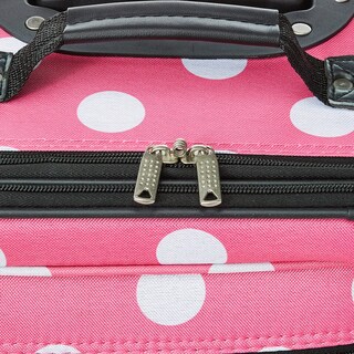 Foto 4 | Juego De Equipaje Rockland Fashion Softside Upright Pink Dots, 2 Piezas - Venta Internacional.