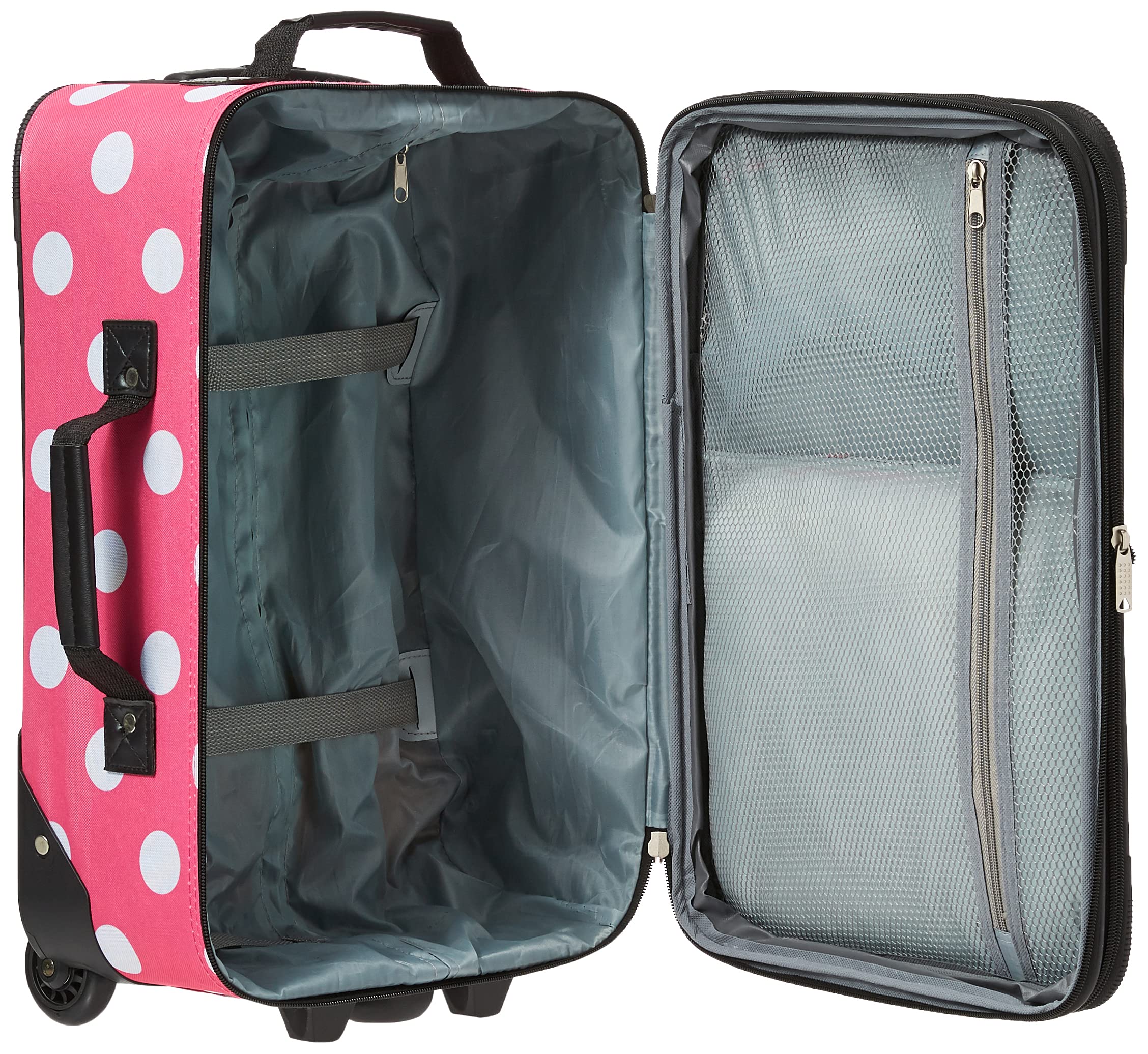 Foto 6 pulgar | Juego De Equipaje Rockland Fashion Softside Upright Pink Dots, 2 Piezas - Venta Internacional.