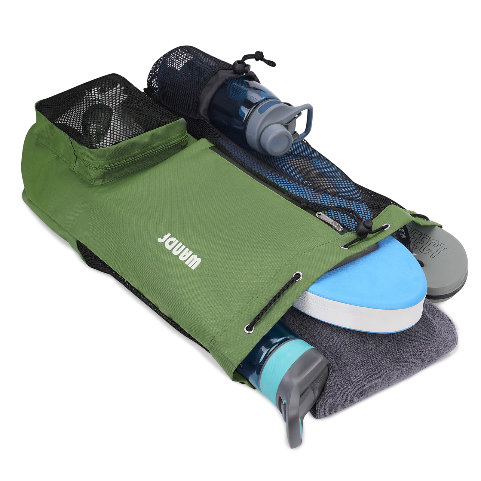 Foto 4 | Bolsa De Natación Wandf Mochila De Malla Con Cordón Impermeable (verde) - Venta Internacional.