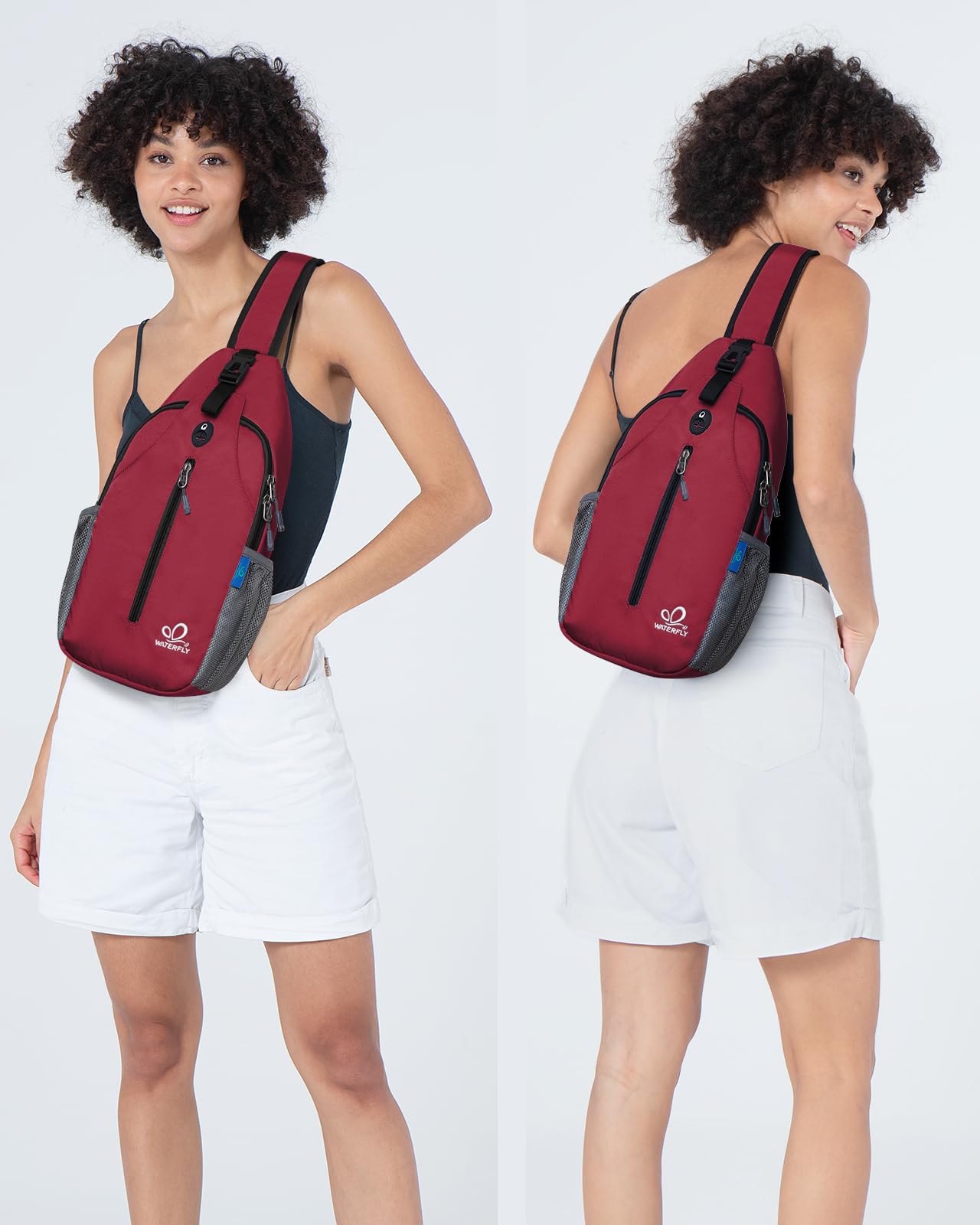 Foto 2 | Mochila Bandolera Waterfly, Bandolera Para Viajes Y Senderismo - Venta Internacional.