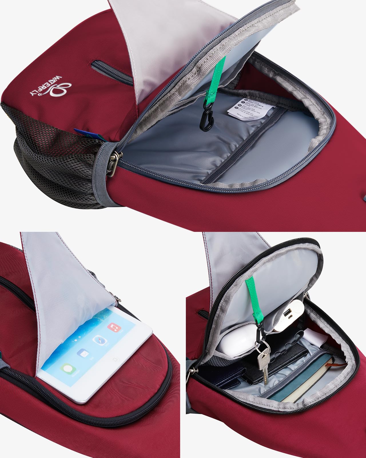 Foto 4 pulgar | Mochila Bandolera Waterfly, Bandolera Para Viajes Y Senderismo - Venta Internacional.
