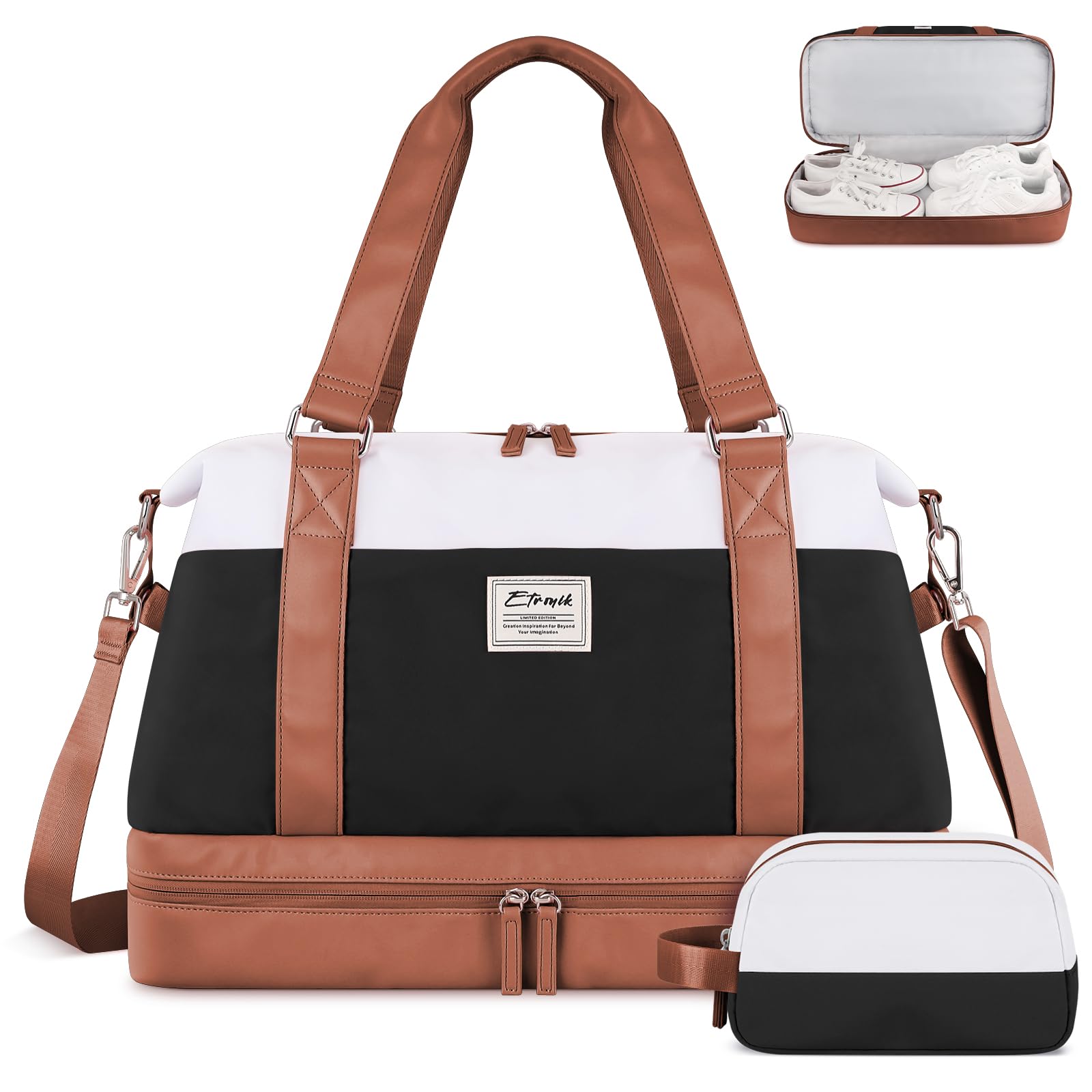 Foto 1 | Bolsa De Viaje Etronik Lagre Para Mujer Con Compartimento Para Zapatos - Venta Internacional.