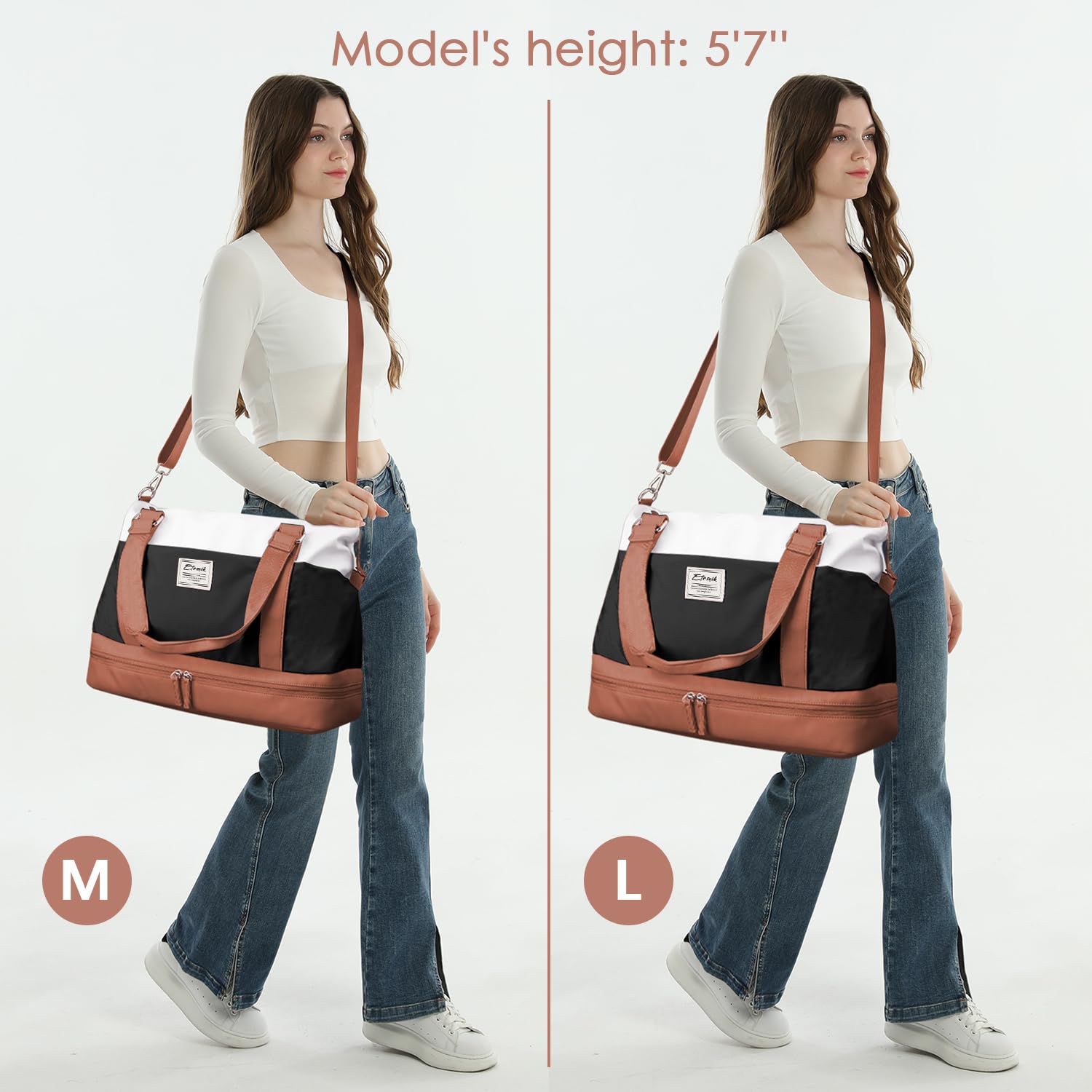 Foto 3 pulgar | Bolsa De Viaje Etronik Lagre Para Mujer Con Compartimento Para Zapatos - Venta Internacional.