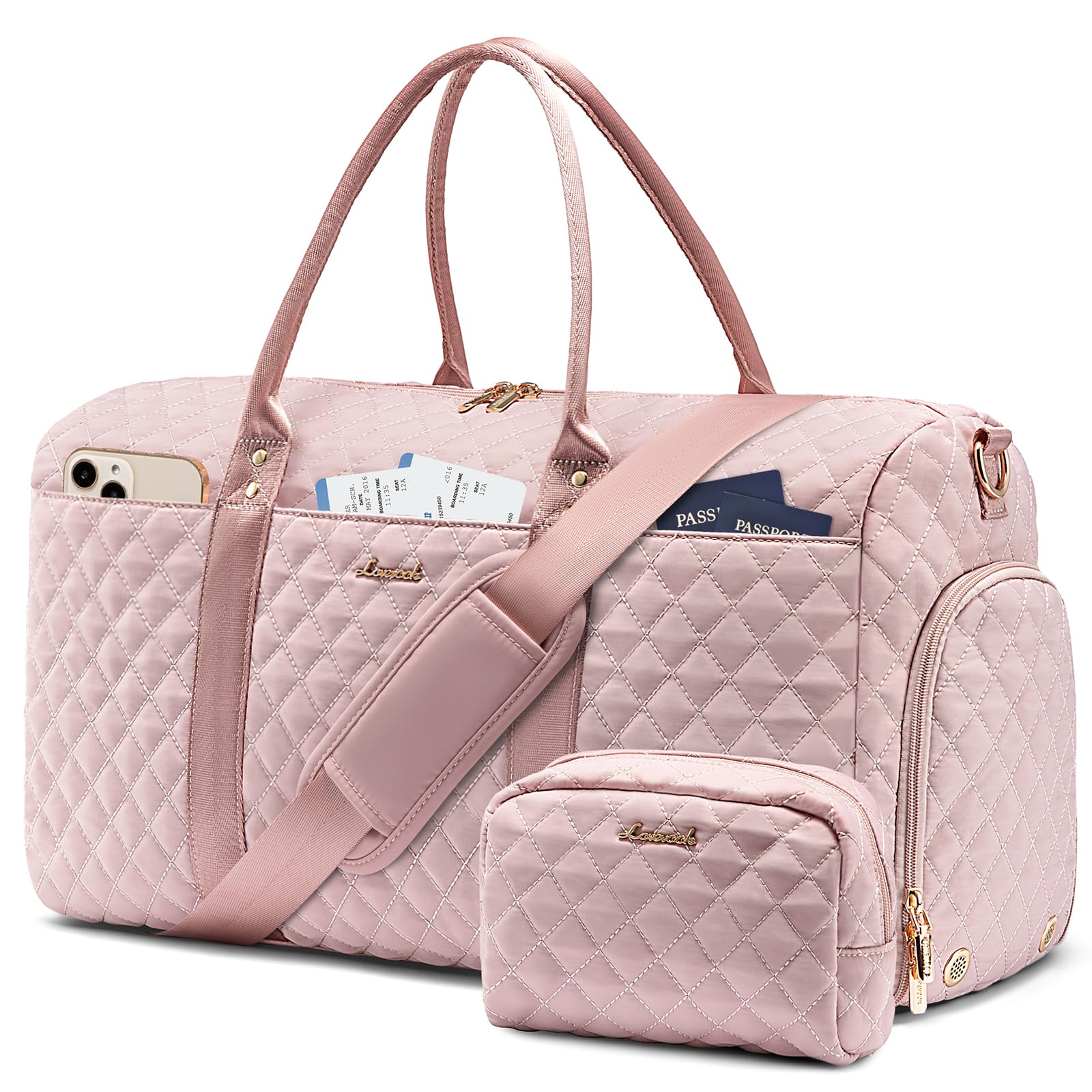 Foto 2 pulgar | Bolsa De Viaje De Fin De Semana Lovevook Travel Para Mujer Con Compartimento Para Zapatos - Venta Internacional.