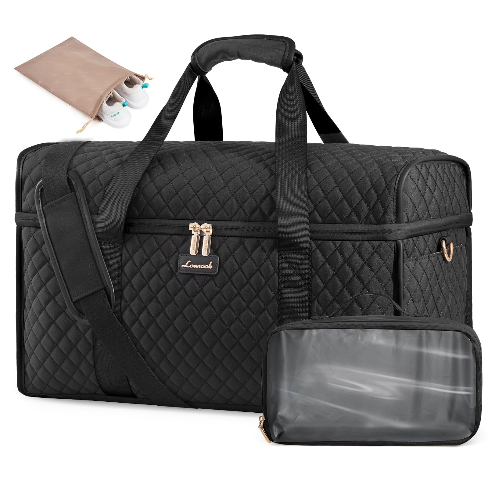 Foto 2 pulgar | Weekender Bags Lovevook, Juego De 3 Bolsas De Lona Para Mujer - Venta Internacional.