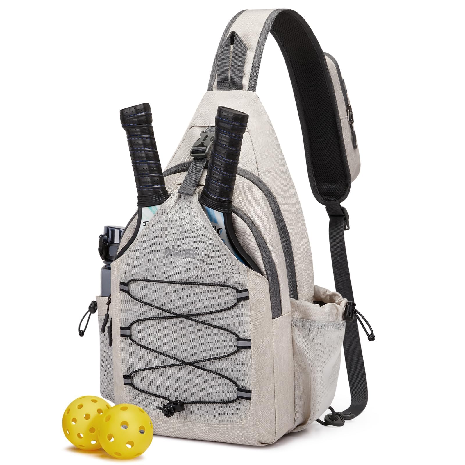 Foto 2 pulgar | Bolsa De Pickleball G4free Sport Sling Para Mujer Y Hombre, Color Marfil - Venta Internacional.