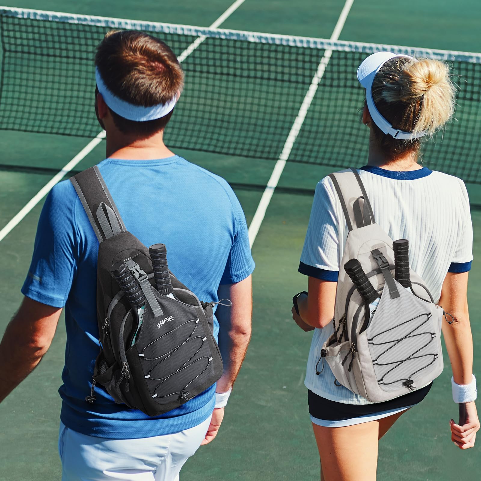 Foto 3 pulgar | Bolsa De Pickleball G4free Sport Sling Para Mujer Y Hombre, Color Marfil - Venta Internacional.