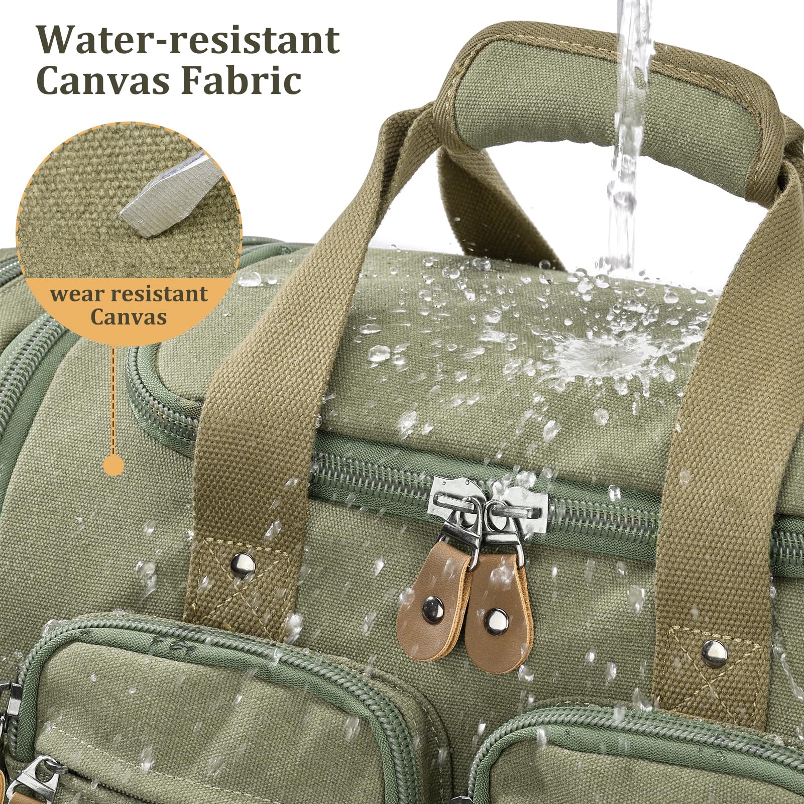 Foto 3 pulgar | Bolsa De Lona Gonex, 50 Litros, Resistente Al Agua, Para Viajes, Color Verde Militar - Venta Internacional.