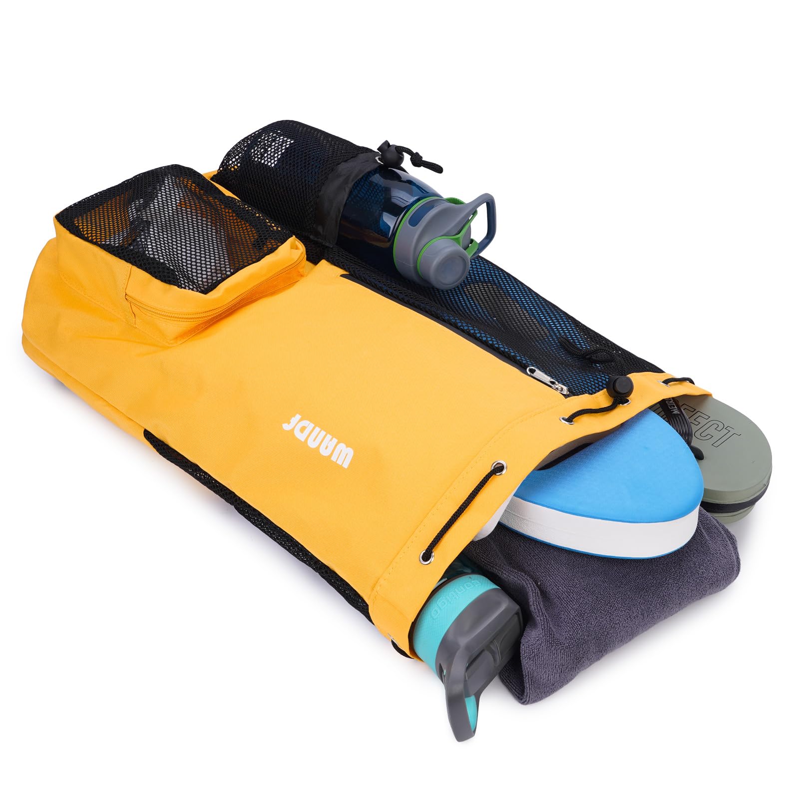 Foto 5 pulgar | Bolsa De Natación Wandf Mochila De Malla Con Cordón Impermeable (naranja) - Venta Internacional.