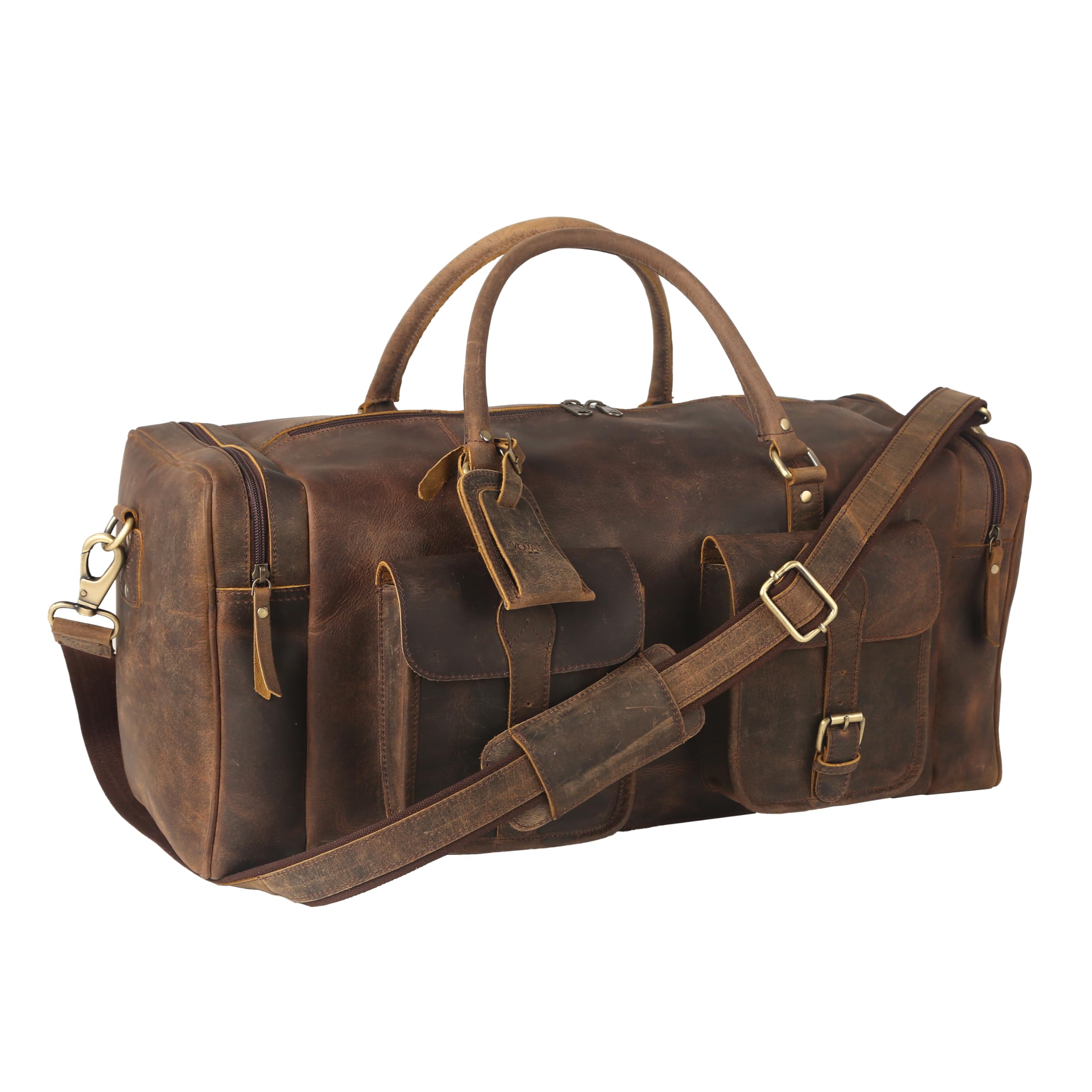 Foto 1 | Bolsa De Viaje Komalc De Piel Deportiva De 60 Cm Con Bolsillos - Venta Internacional.
