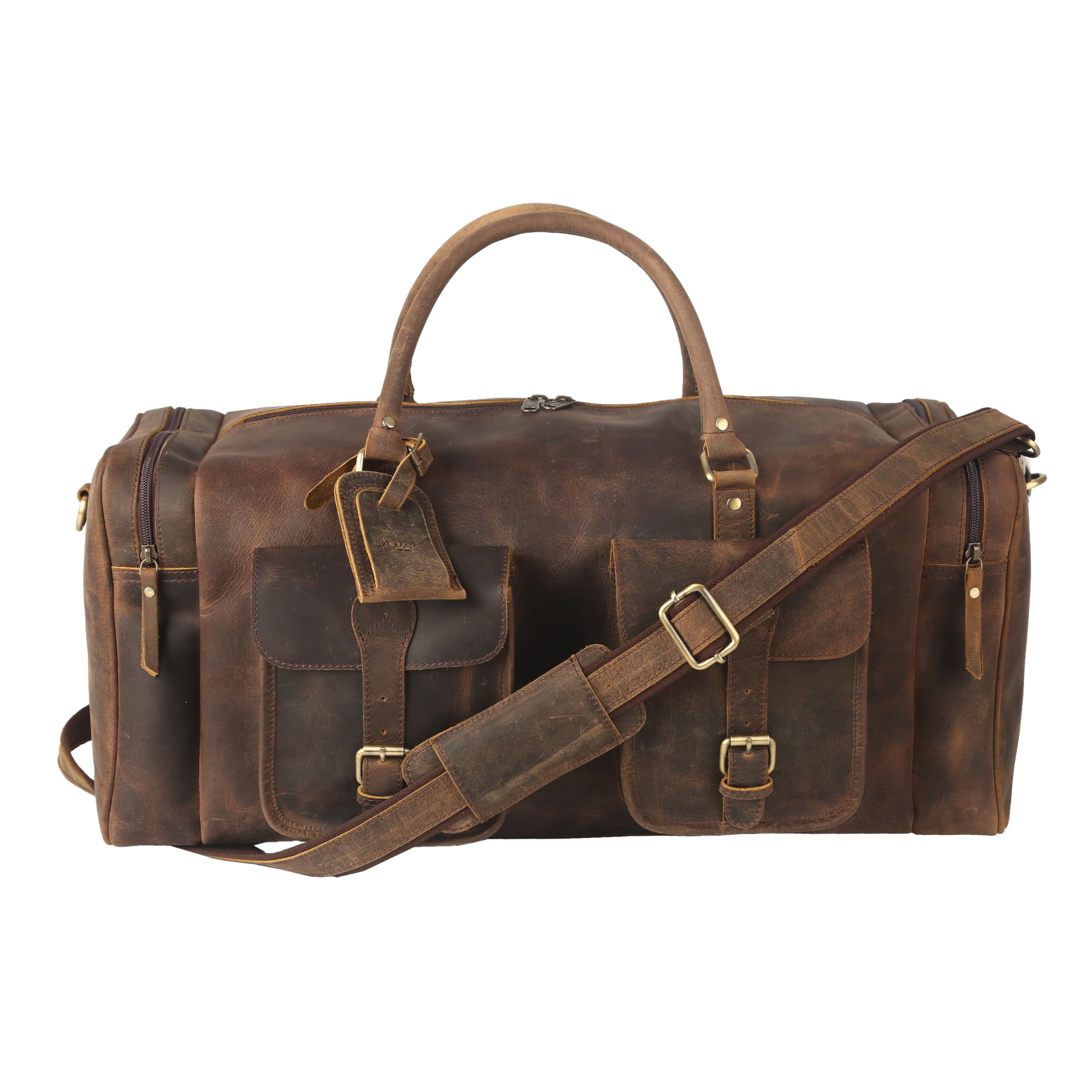 Foto 7 pulgar | Bolsa De Viaje Komalc De Piel Deportiva De 60 Cm Con Bolsillos - Venta Internacional.