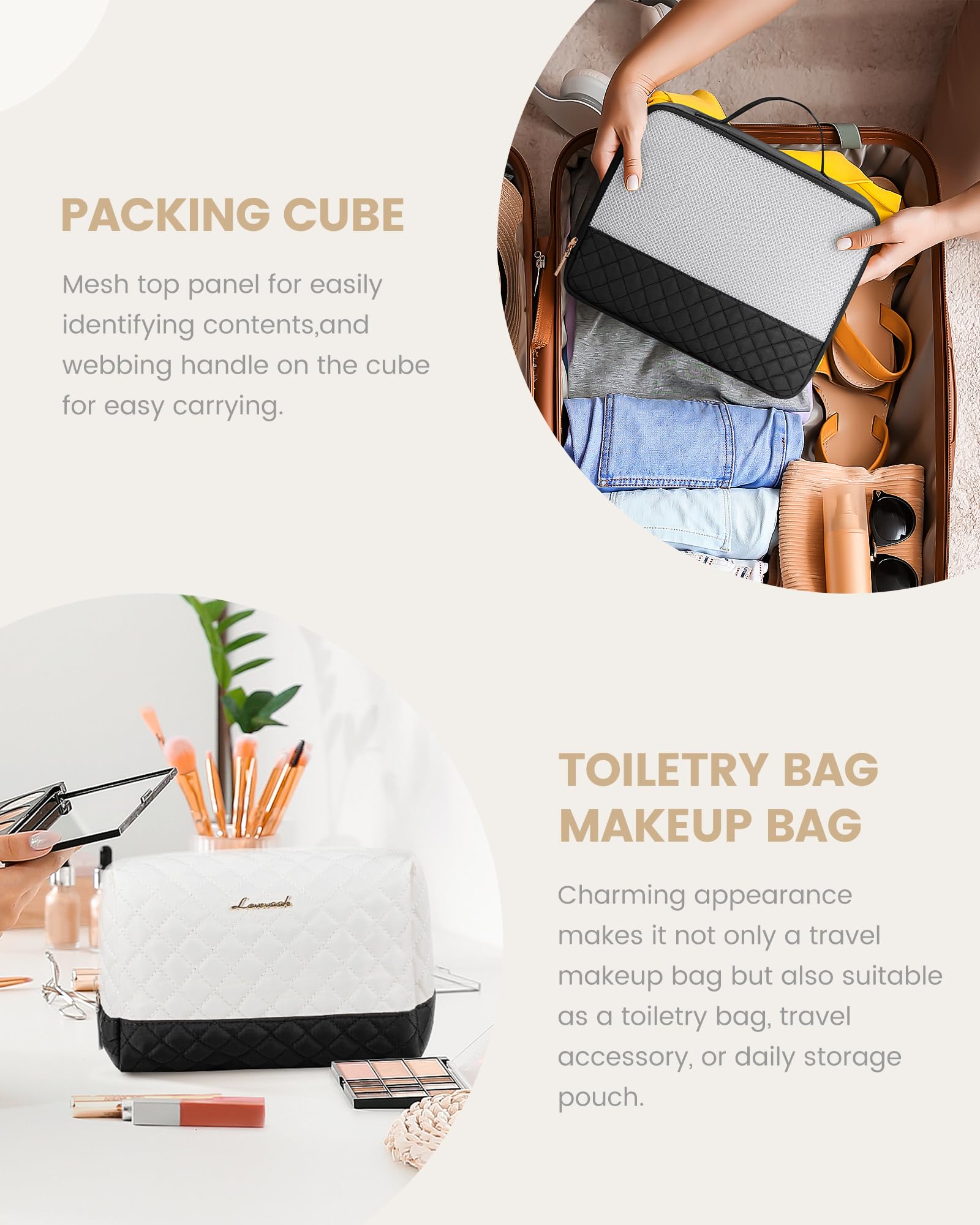 Foto 6 pulgar | Bolsa De Viaje Para Fin De Semana Lovevook Para Mujer Con Compartimento Para Zapatos - Venta Internacional.