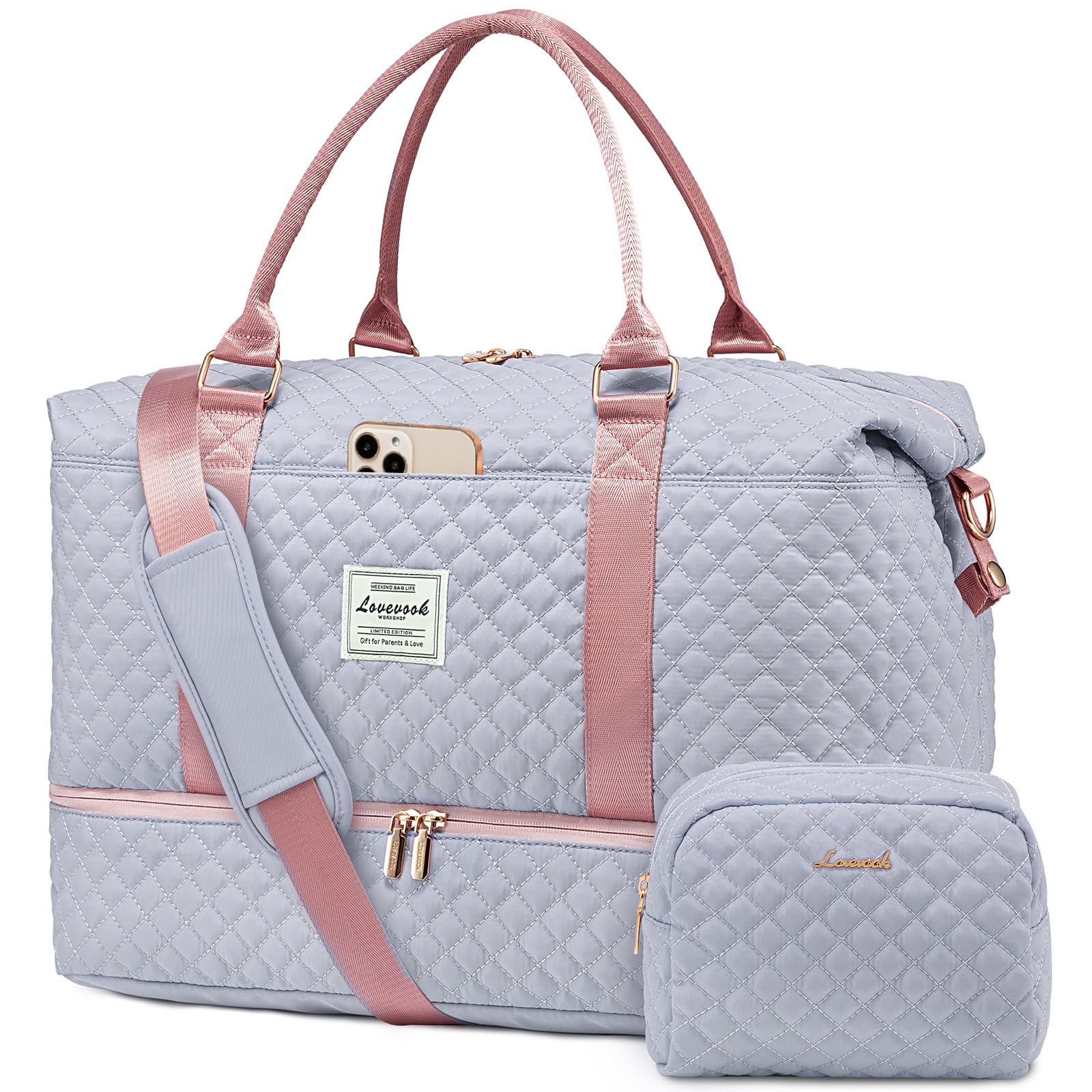 Foto 2 pulgar | Bolsa De Viaje Lovevook Para Mujer Con Compartimento Para Zapatos - Venta Internacional.