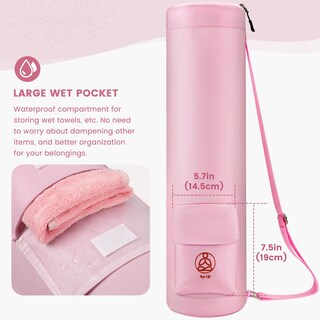 Foto 2 | Bolsa Para Esterilla De Yoga Gonex Con Cierre Completo Y Bolsillo Húmedo Para Mujeres Y Hombres - Venta Internacional.