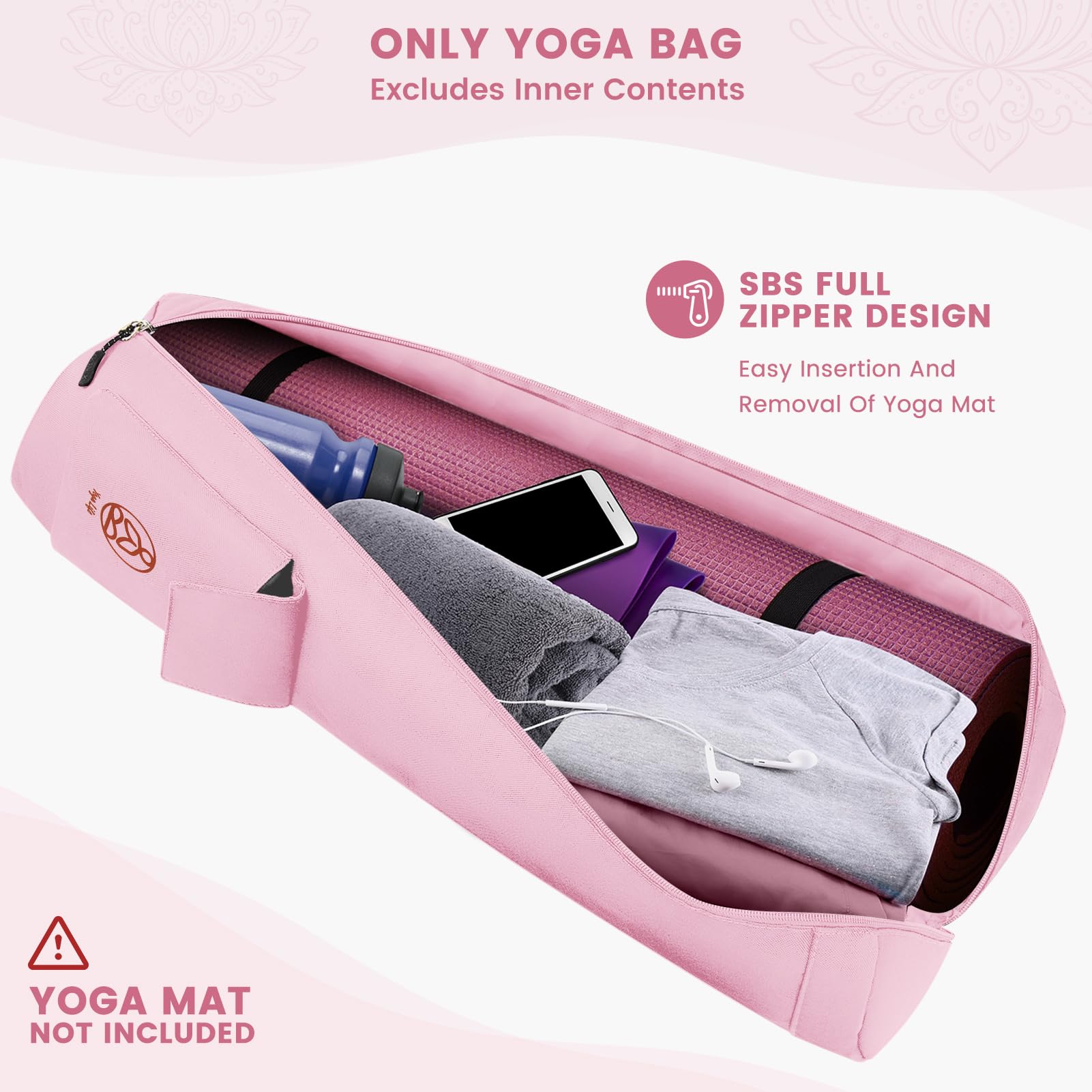 Foto 7 pulgar | Bolsa Para Esterilla De Yoga Gonex Con Cierre Completo Y Bolsillo Húmedo Para Mujeres Y Hombres - Venta Internacional.