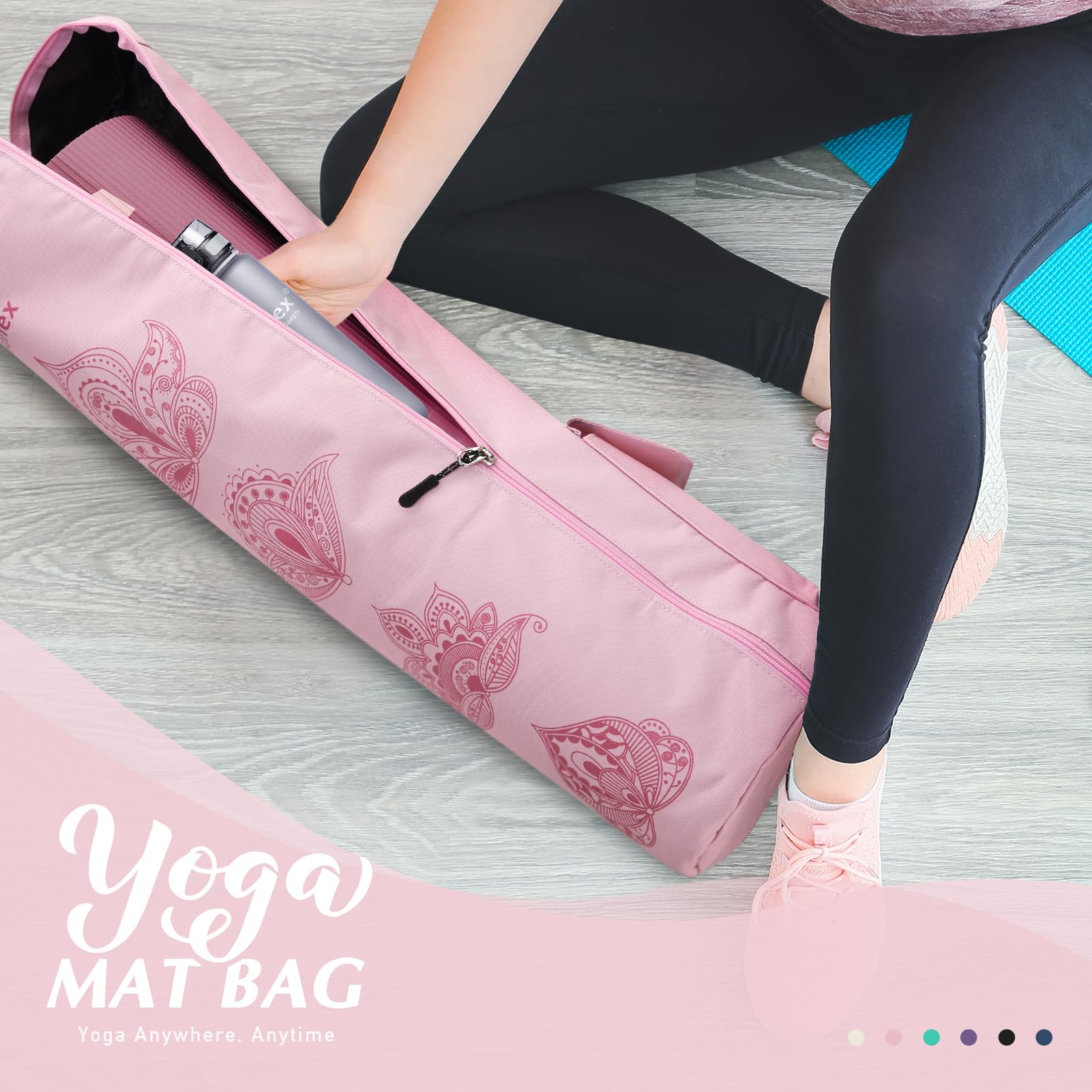 Foto 7 | Bolsa Para Esterilla De Yoga Gonex Con Cierre Completo Y Bolsillo Húmedo Para Mujeres Y Hombres - Venta Internacional.
