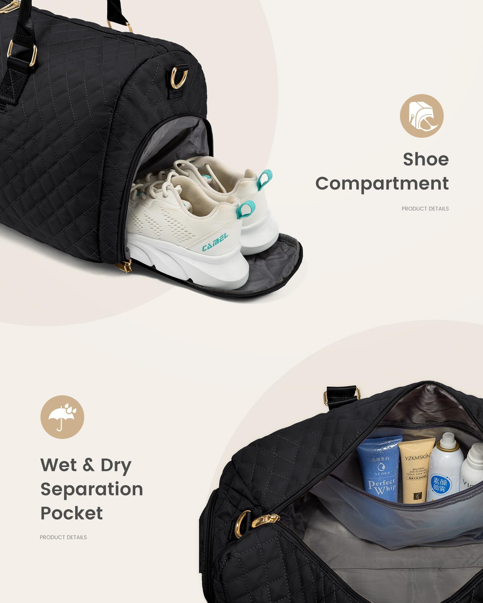 Foto 6 pulgar | Bolsa De Viaje Lovevook Para Mujer Con Neceser De 21 Pulgadas - Venta Internacional.